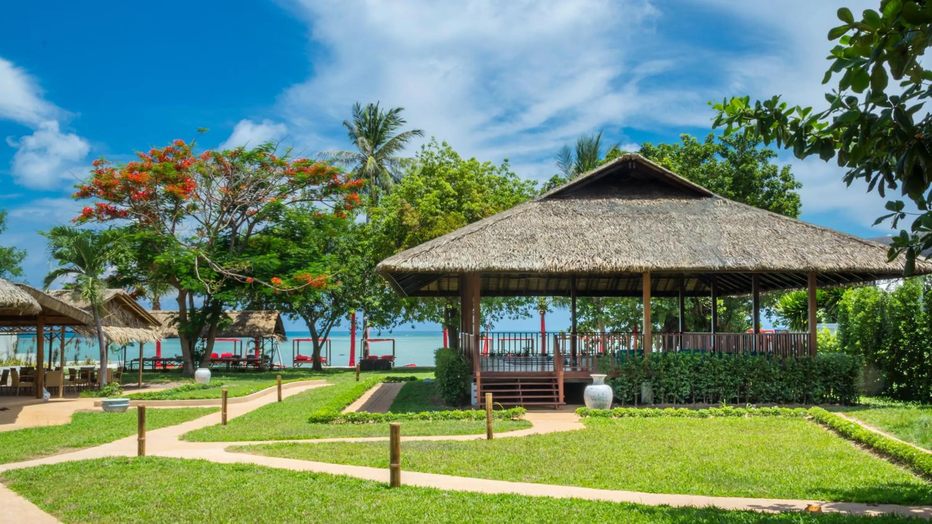 Garden in Beach Republic Koh Samui