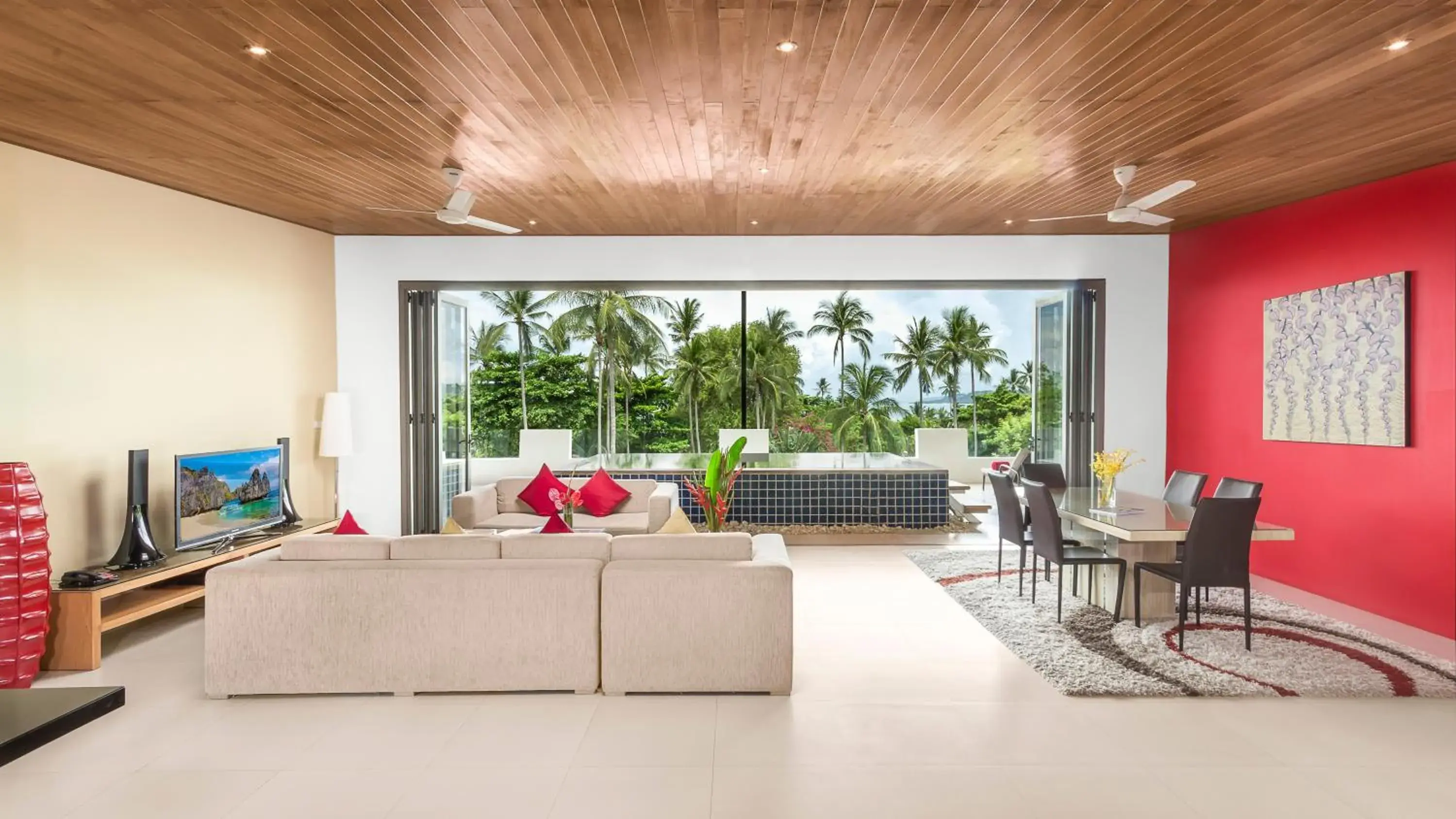 Living room in Beach Republic Koh Samui Living room in Beach Republic Koh Samui