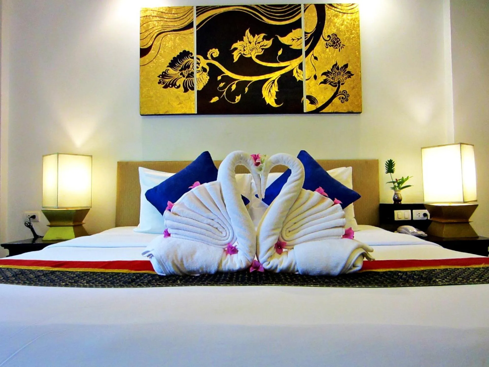Bed in Yantarasri Resort