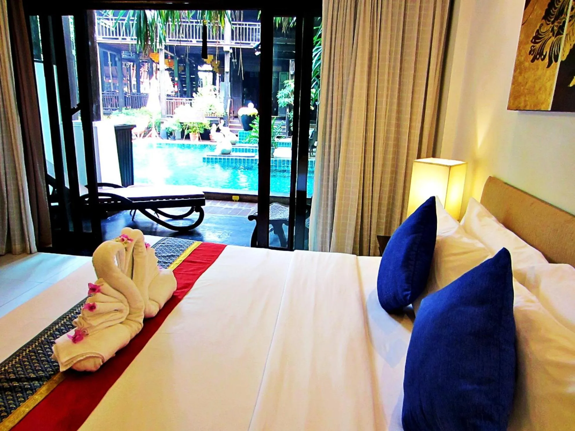 Bed in Yantarasri Resort