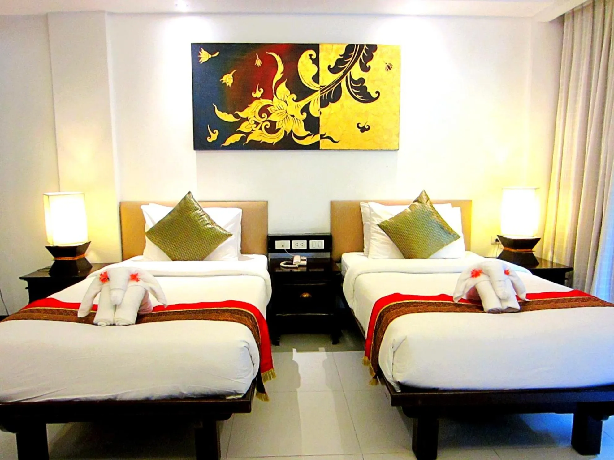 Bed in Yantarasri Resort