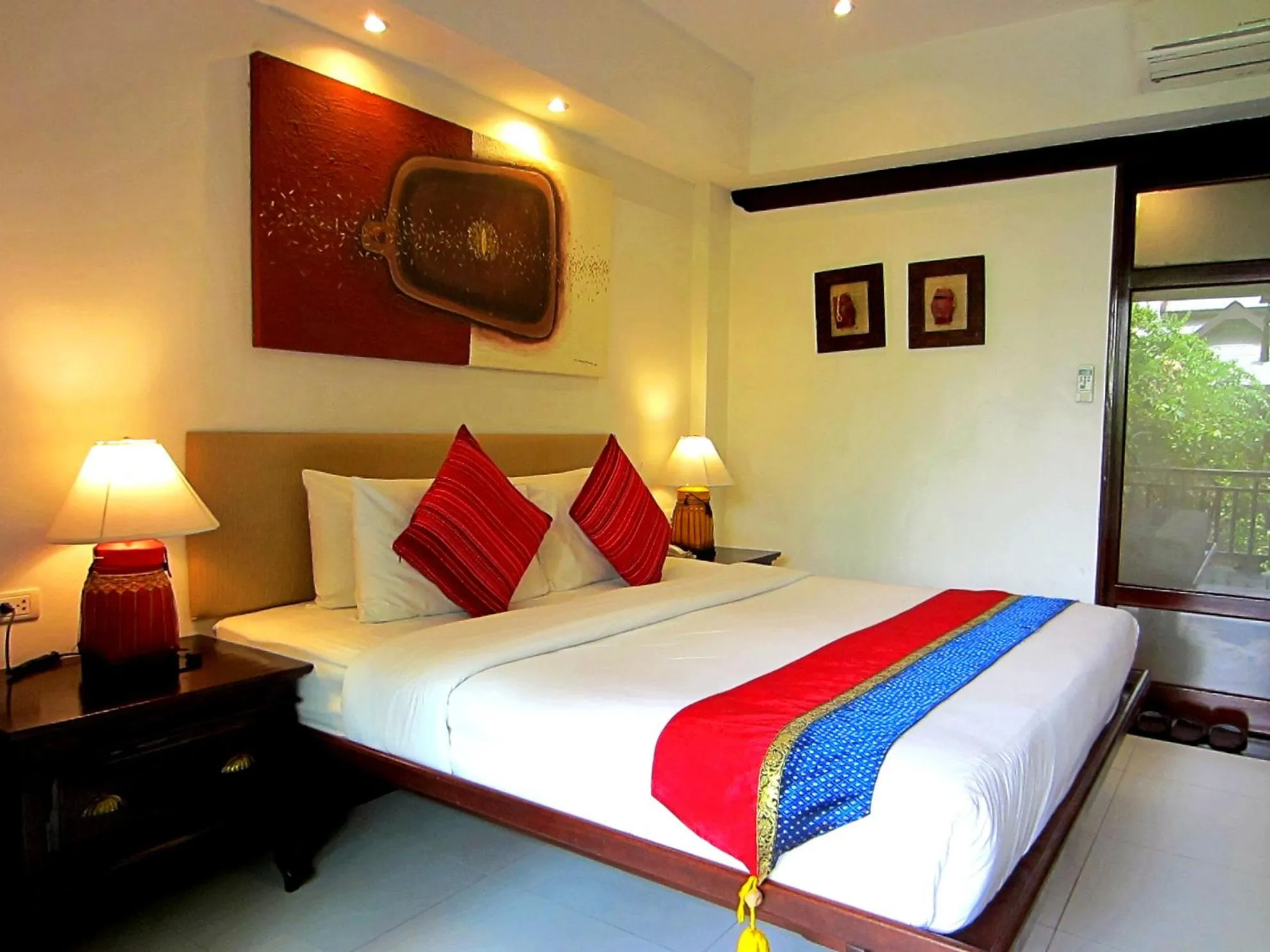 Bed in Yantarasri Resort