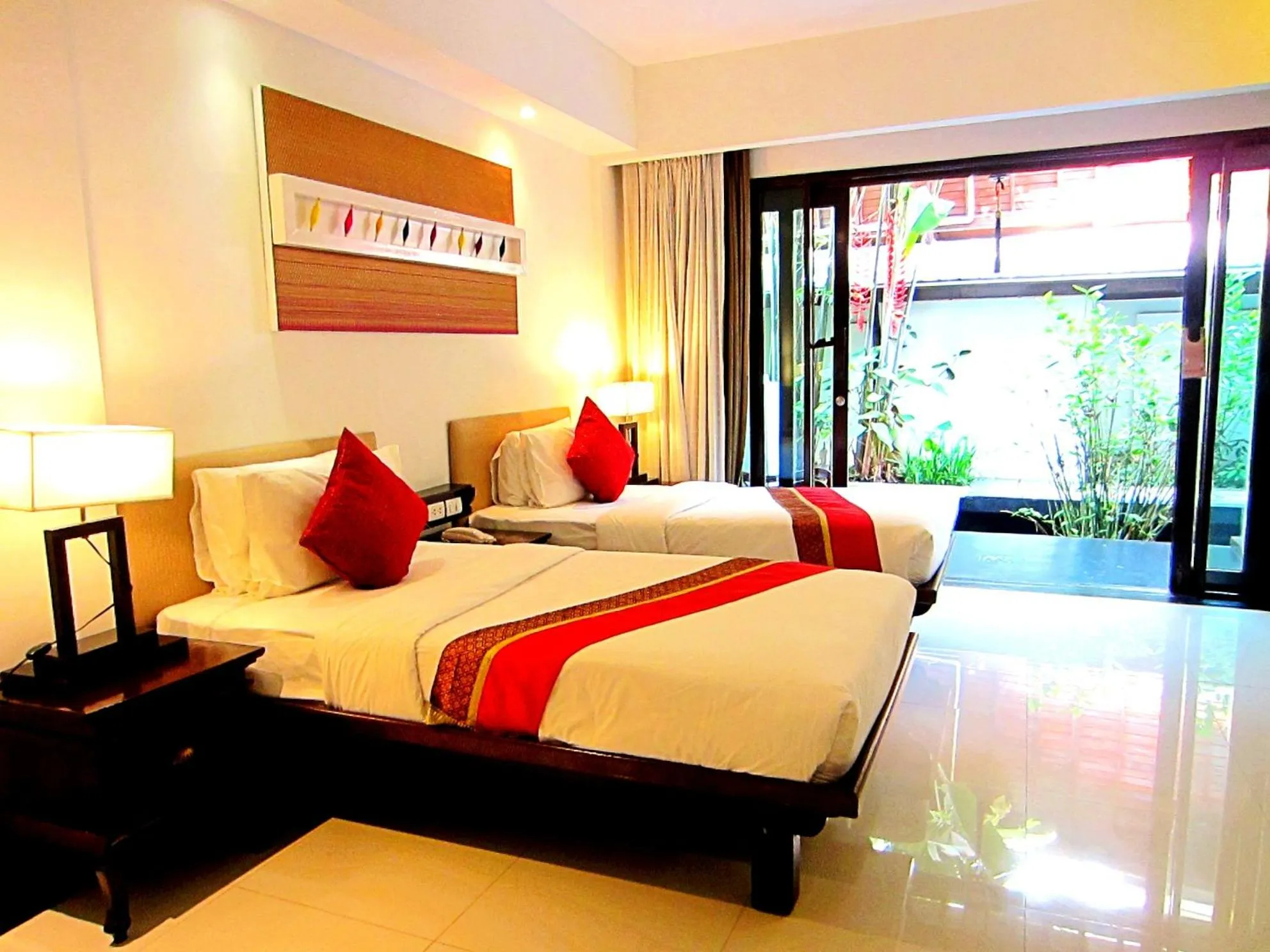 Bed in Yantarasri Resort