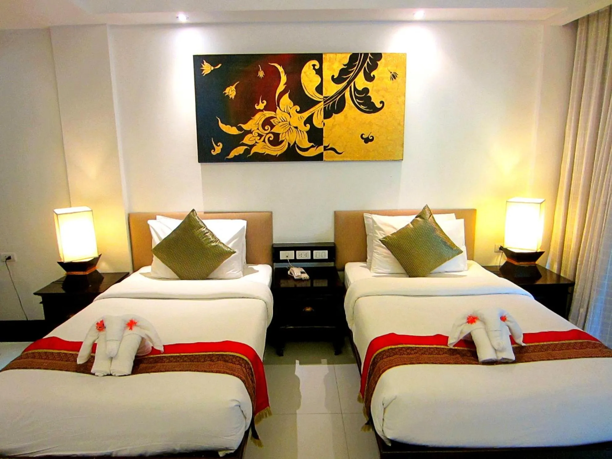 Bed in Yantarasri Resort