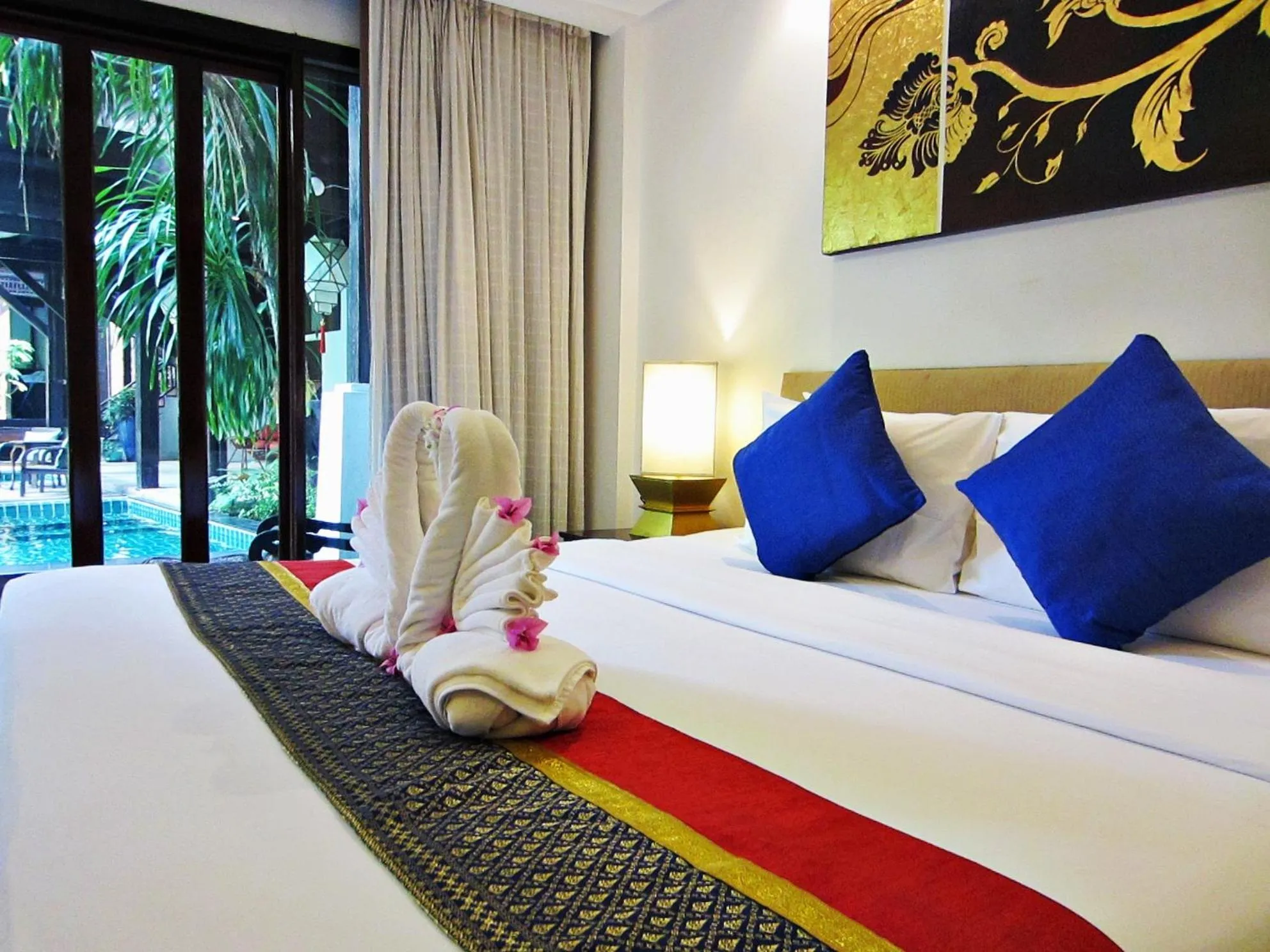 Bed in Yantarasri Resort