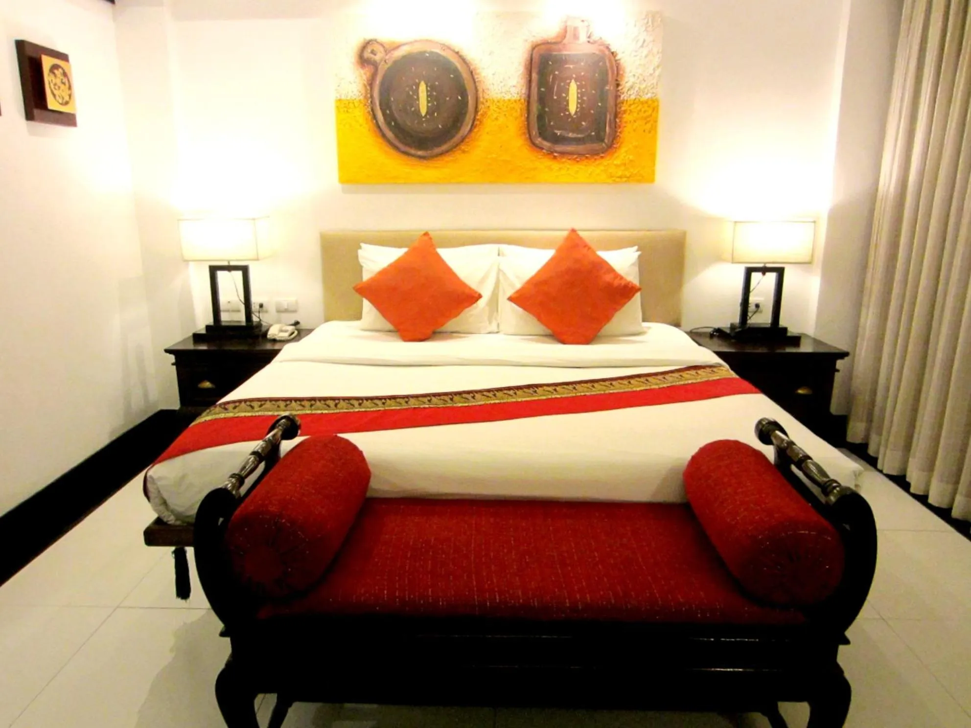 Bed in Yantarasri Resort