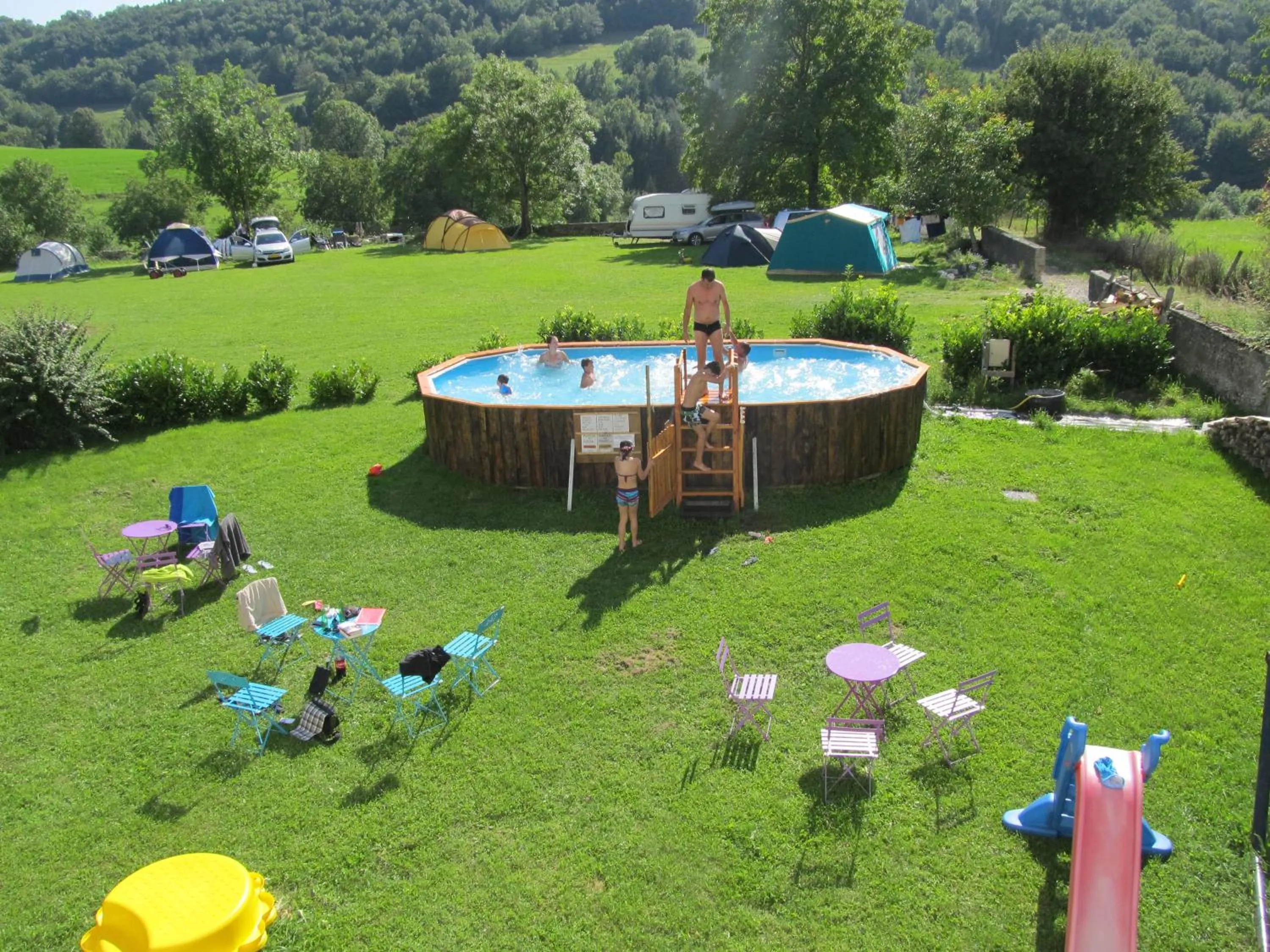 Pool view in Goute la vie