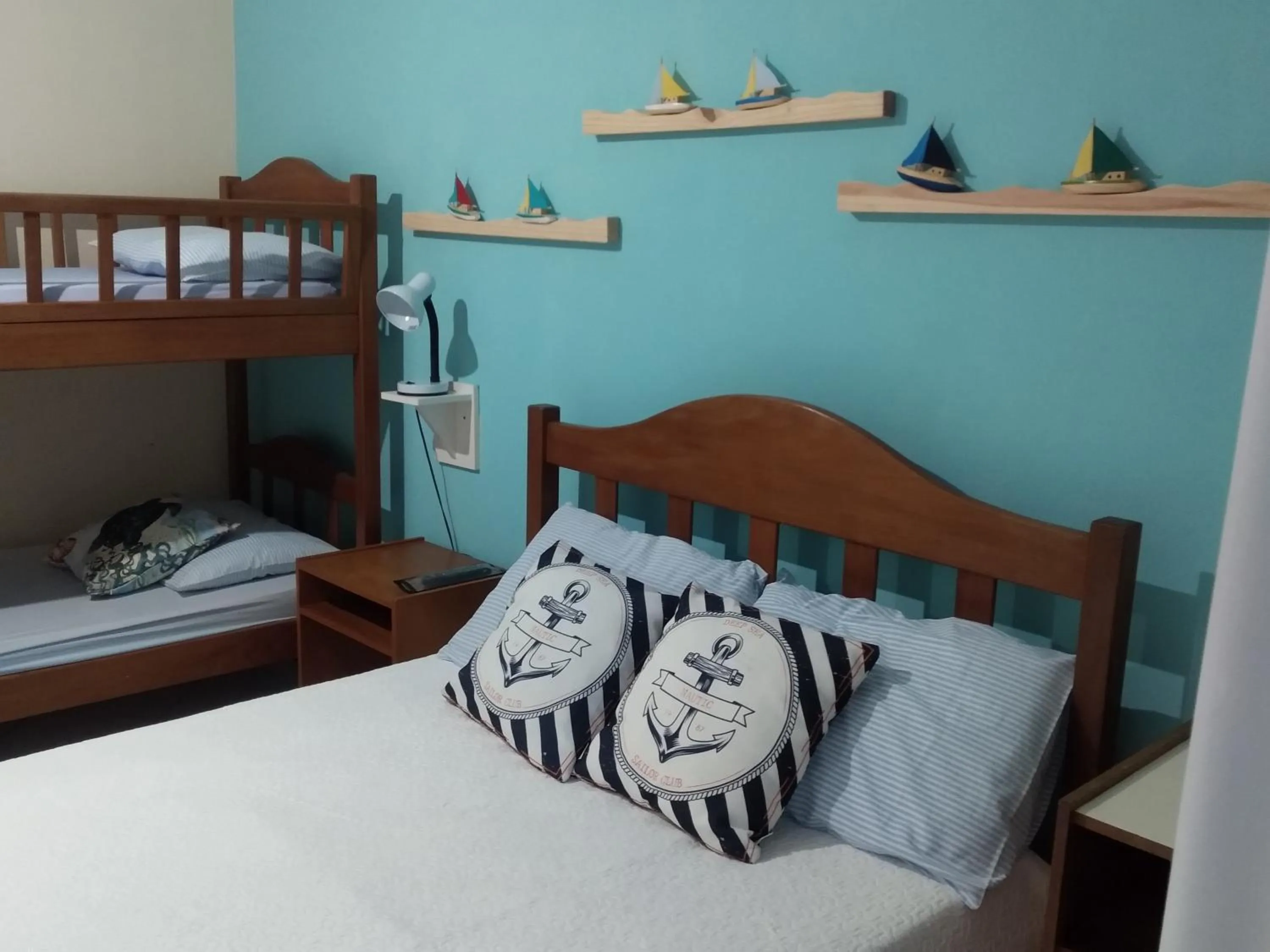 Bed in Pousada Arrastão da Ilha