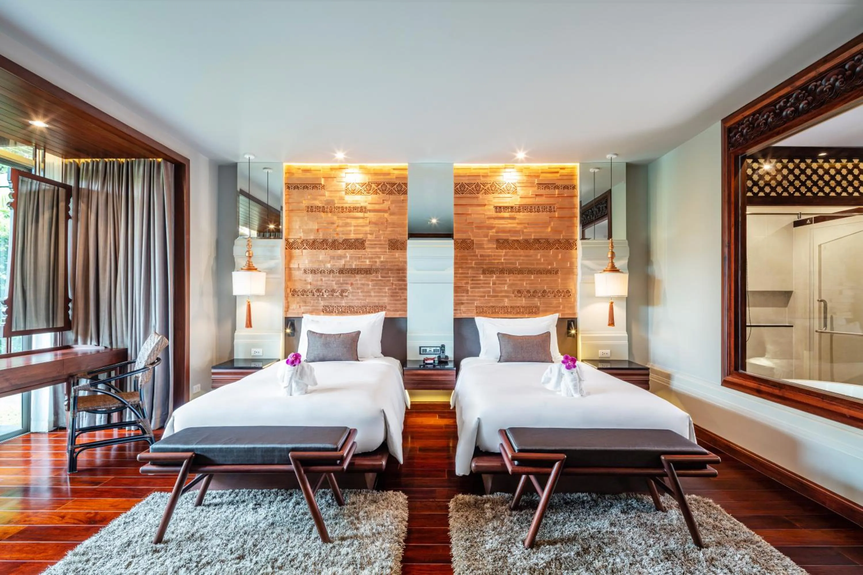 Bed in RatiLanna Riverside Spa Resort