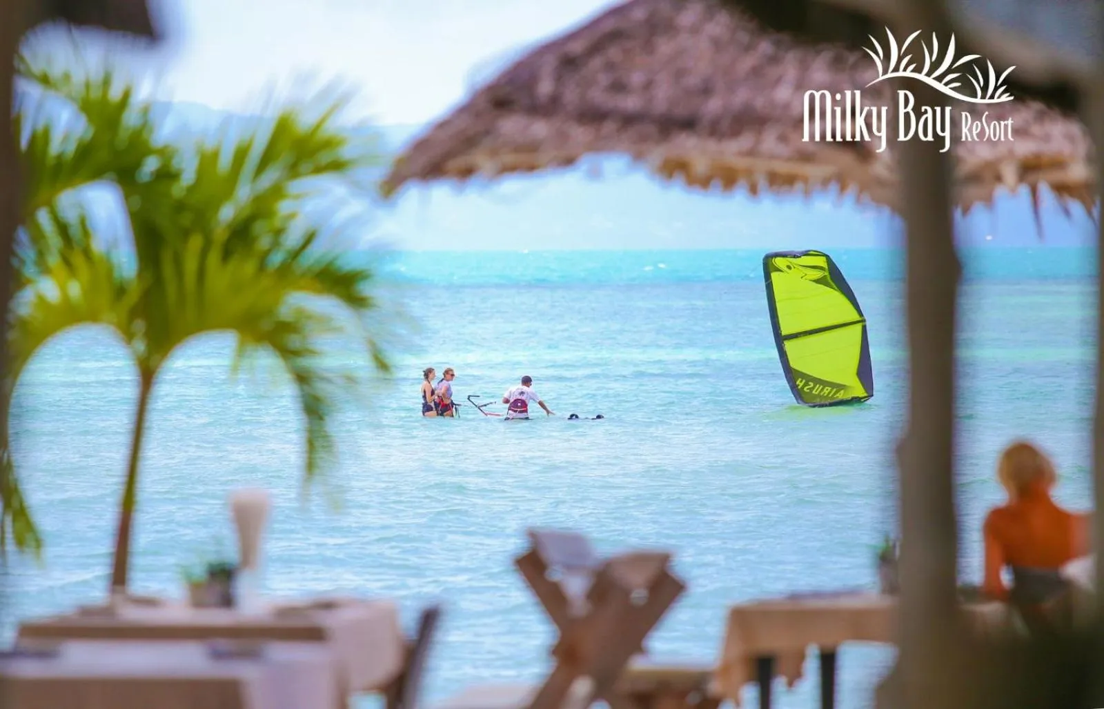 Beach in Milky Bay Resort