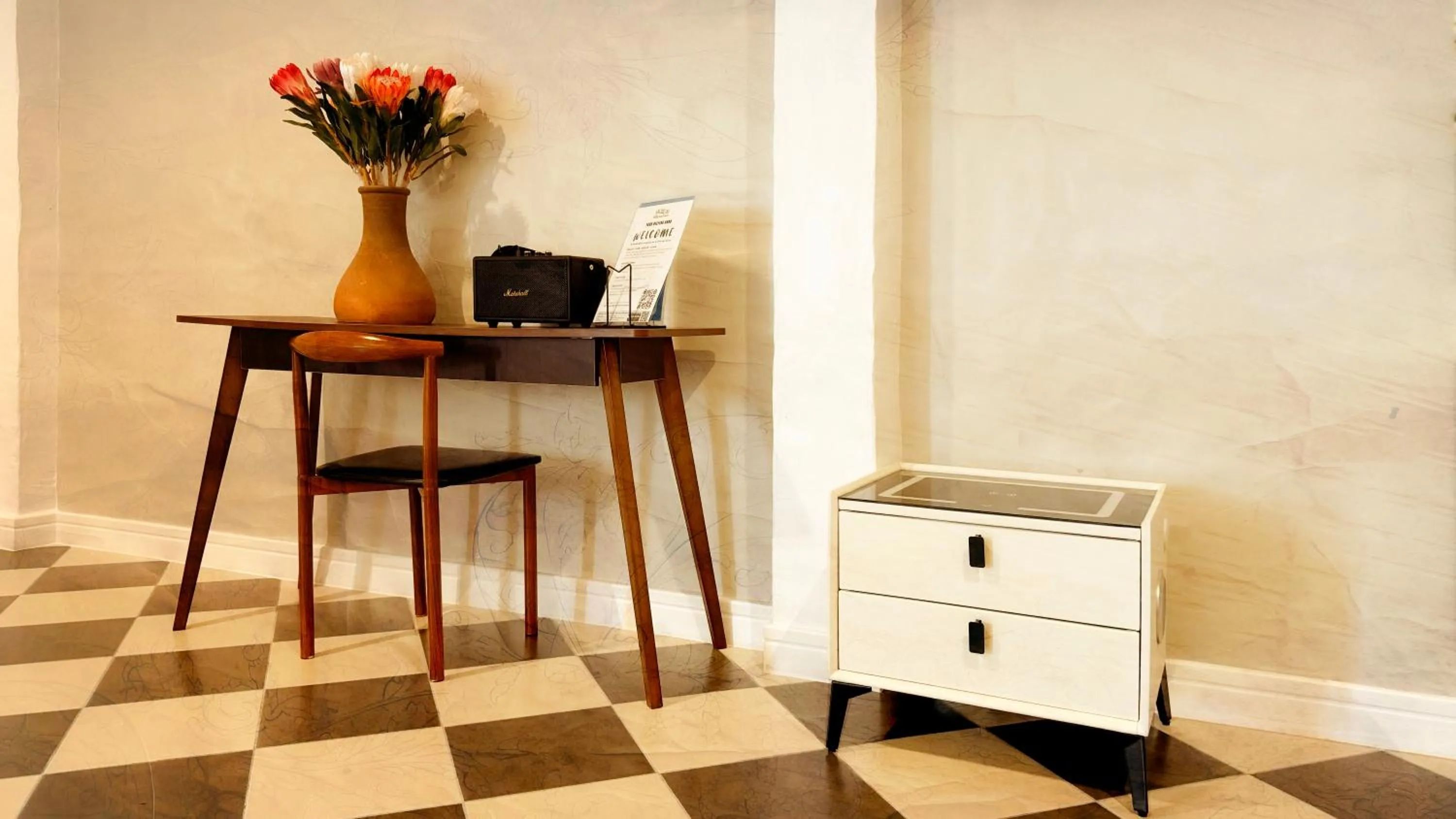 Seating area in Milky Bay Resort