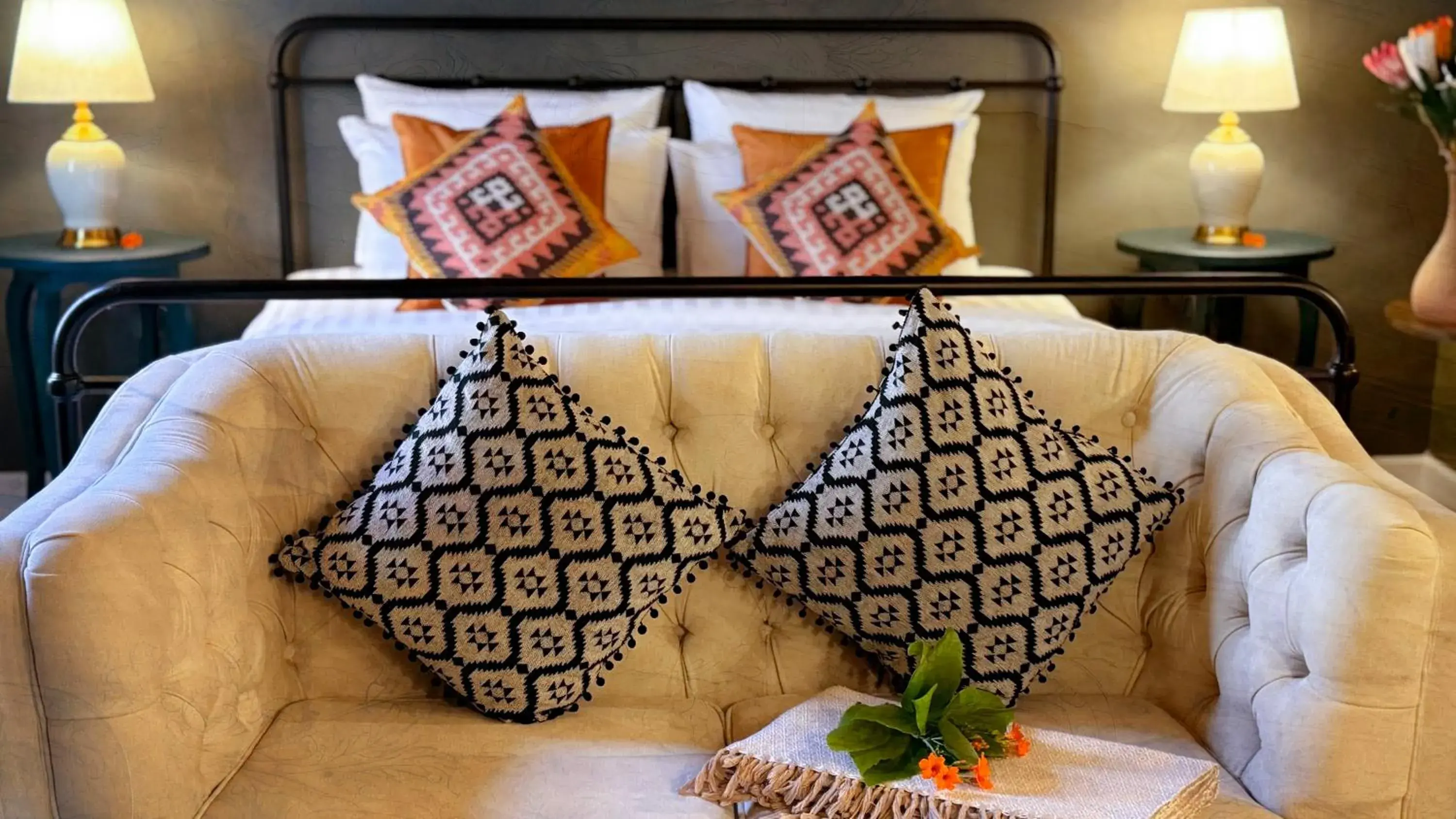 Living room in Milky Bay Resort Living room in Milky Bay Resort