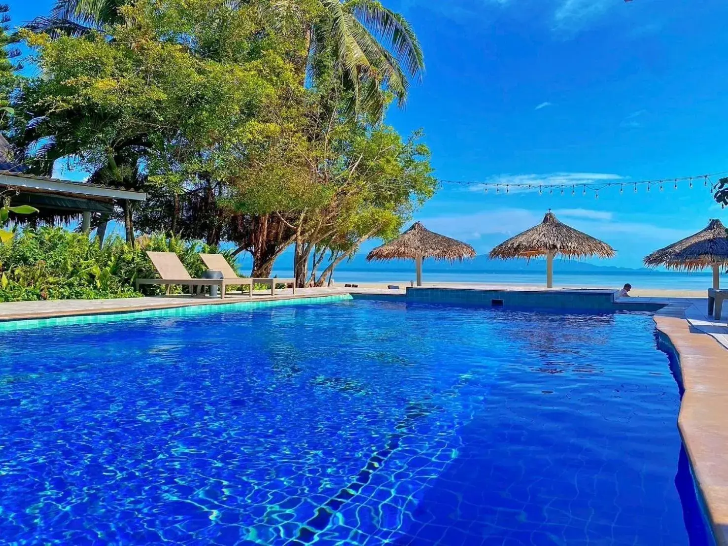 Swimming pool in Milky Bay Resort Swimming pool in Milky Bay Resort