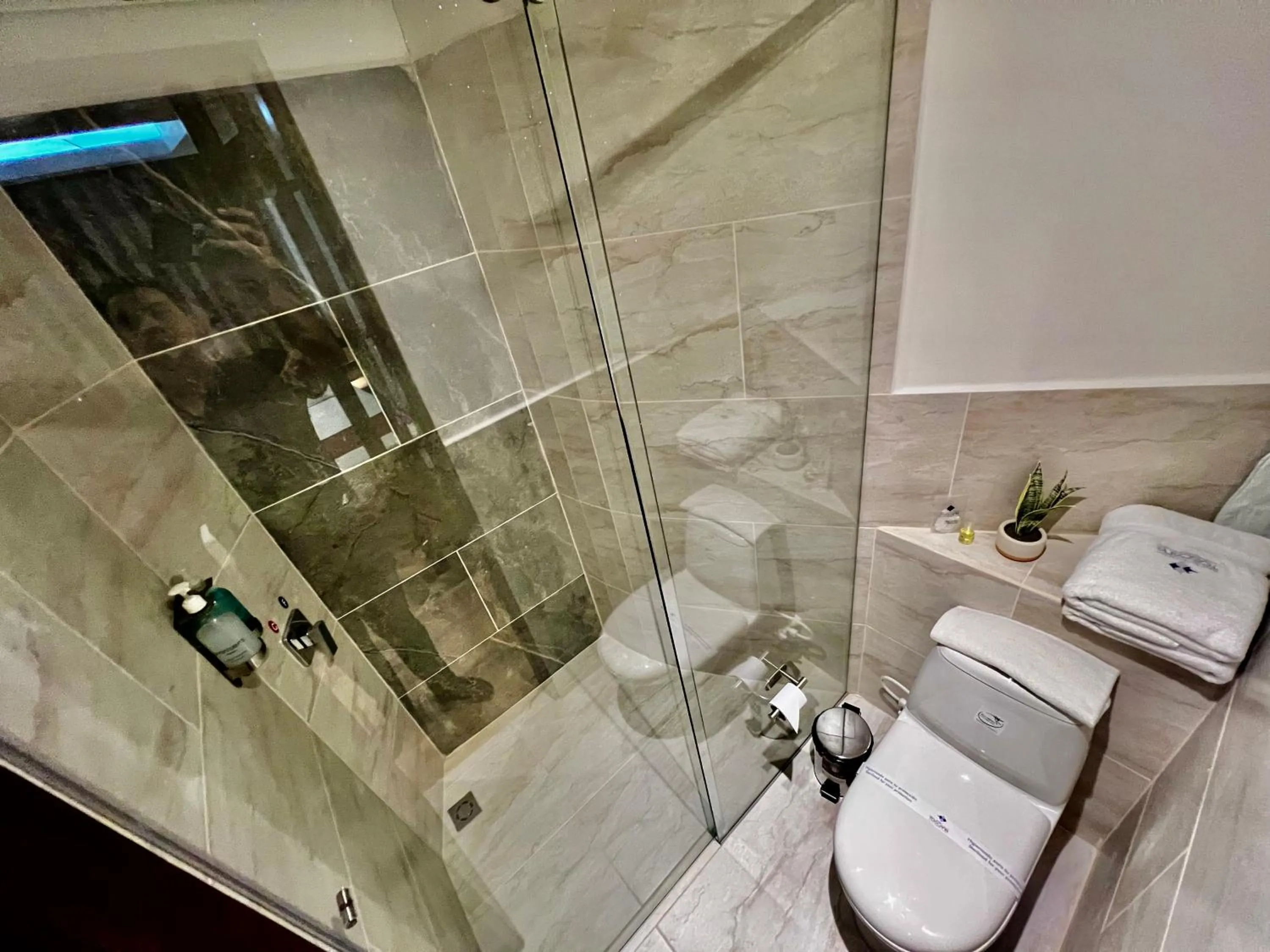Shower in Hotel Toscana Oriente