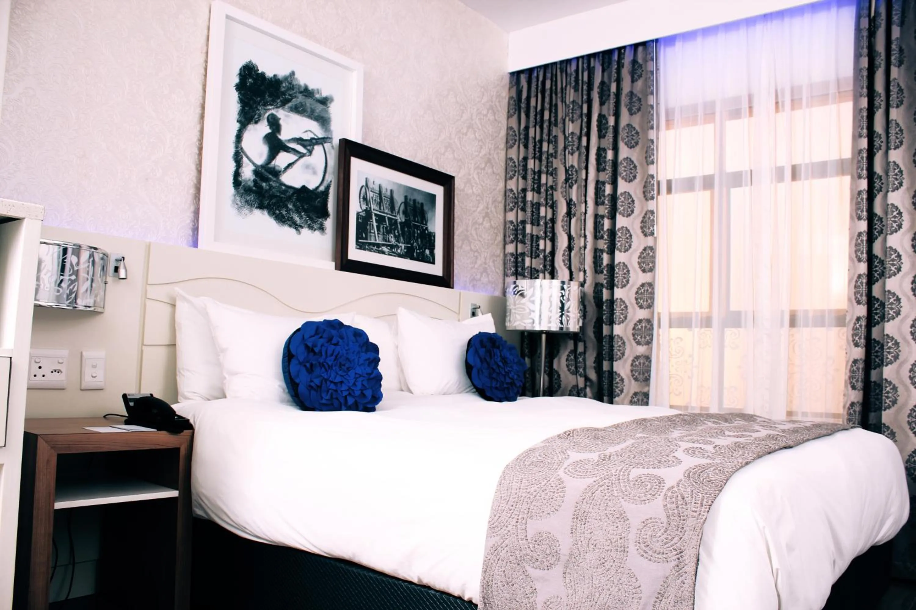 Decorative detail, Bed in Peermont Metcourt - Thaba Moshate