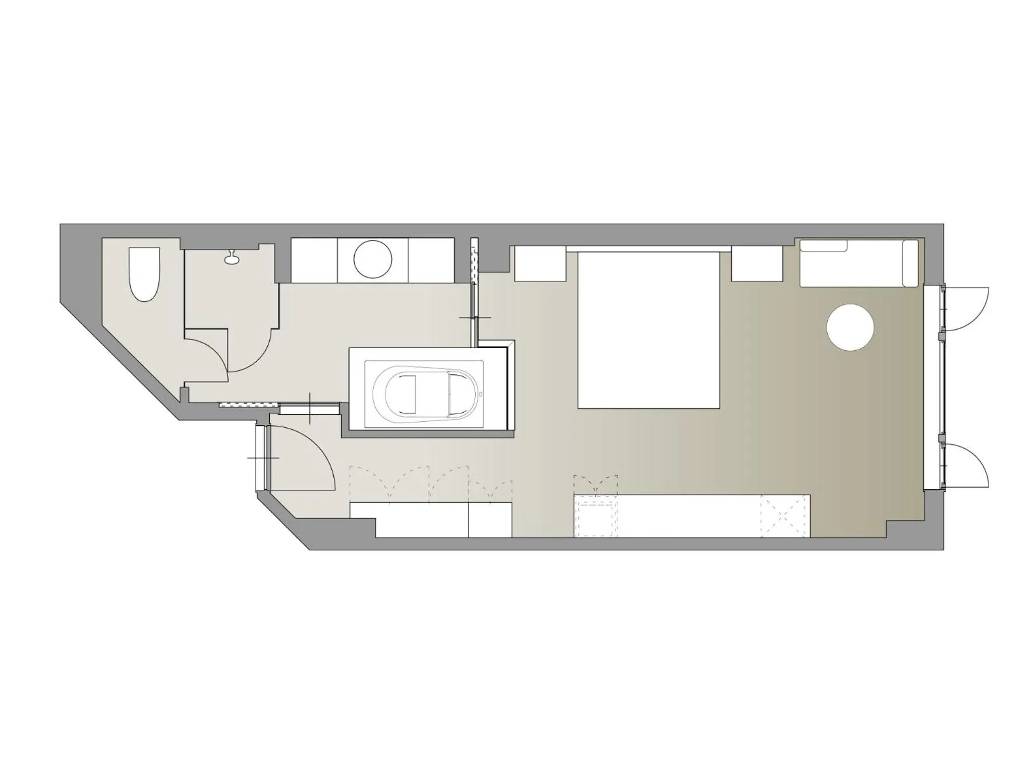 Photo of the whole room in Le Grand Kyu Karuizawa