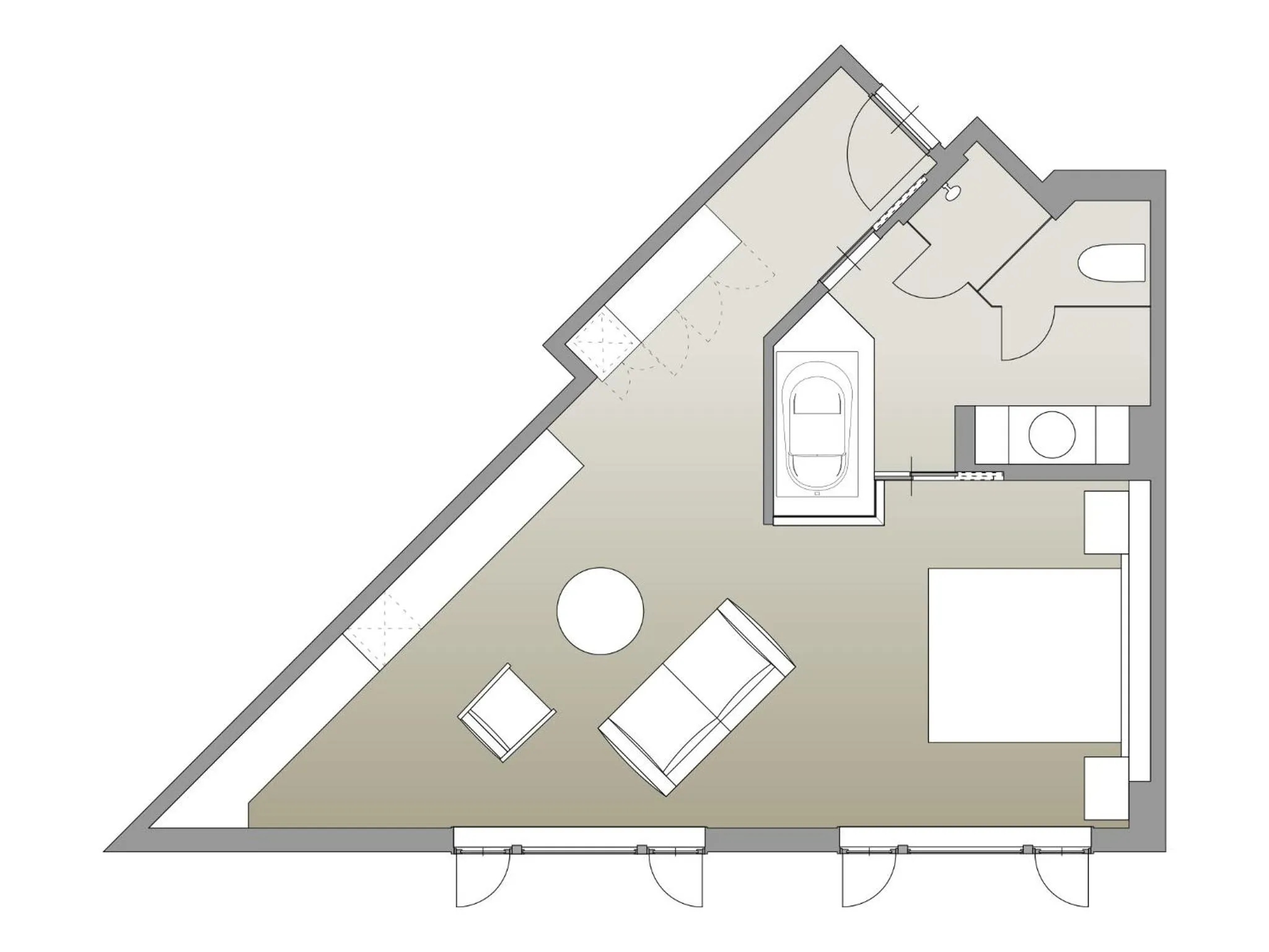Photo of the whole room in Le Grand Kyu Karuizawa
