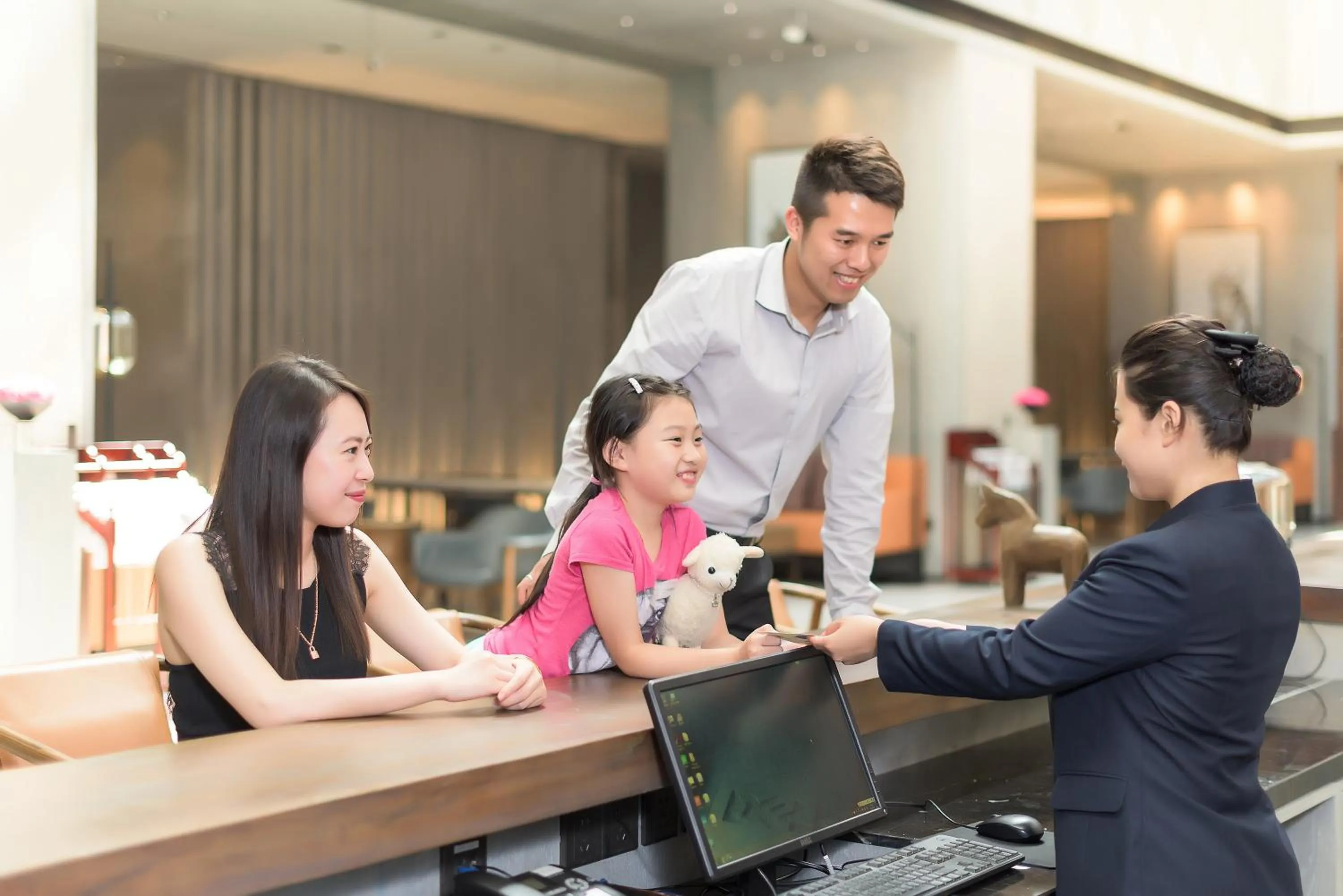 Lobby or reception in Novotel Shanghai Clover