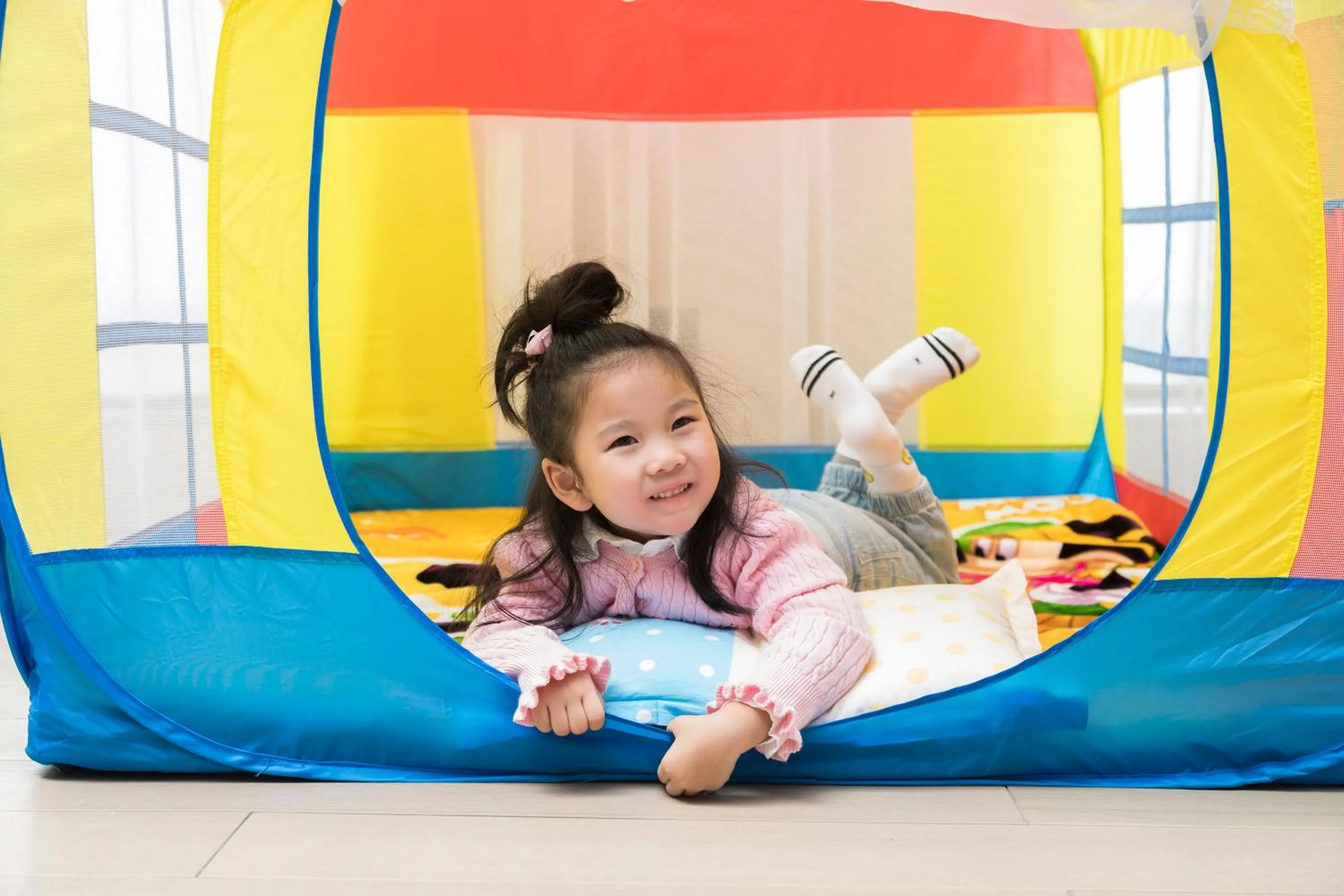 Bed in Novotel Shanghai Clover