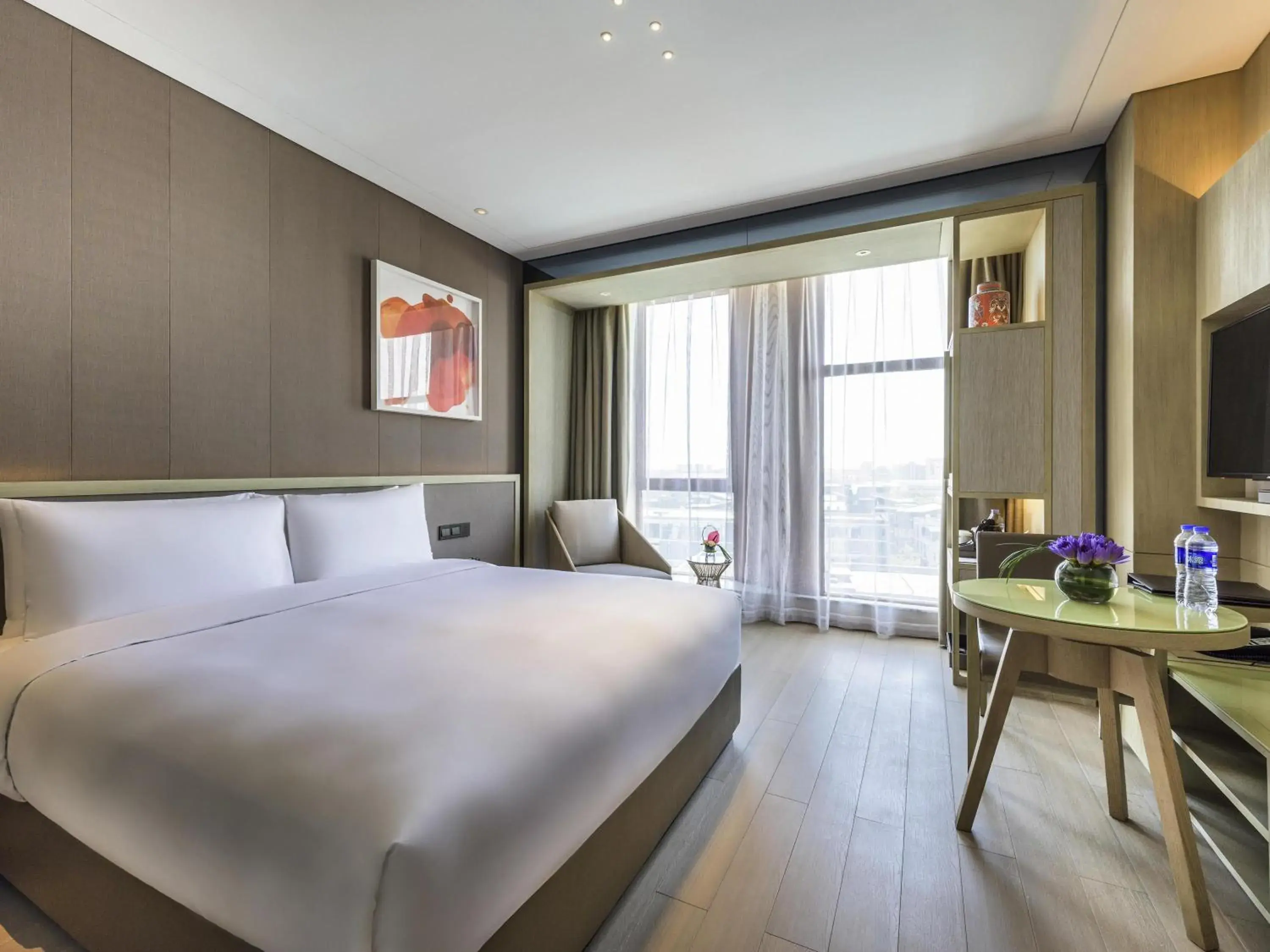 Bedroom, Bed in Novotel Shanghai Clover Bedroom, Bed in Novotel Shanghai Clover