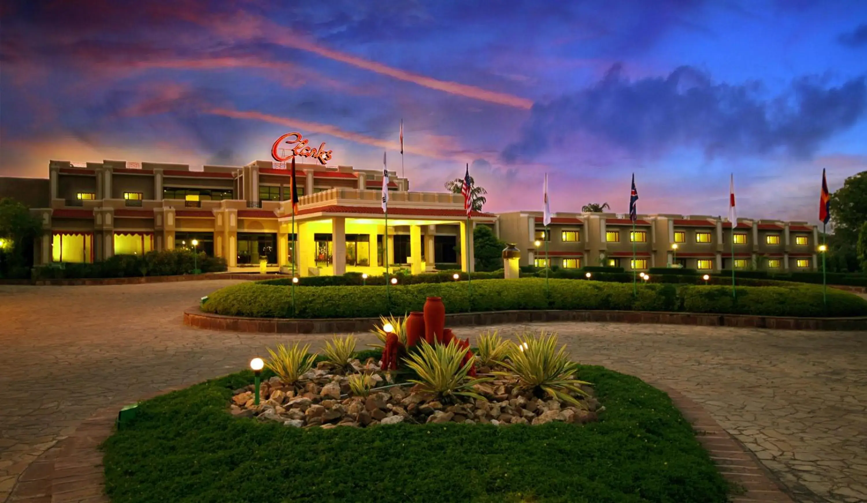 Facade/entrance in Clarks Khajuraho Facade/entrance in Clarks Khajuraho