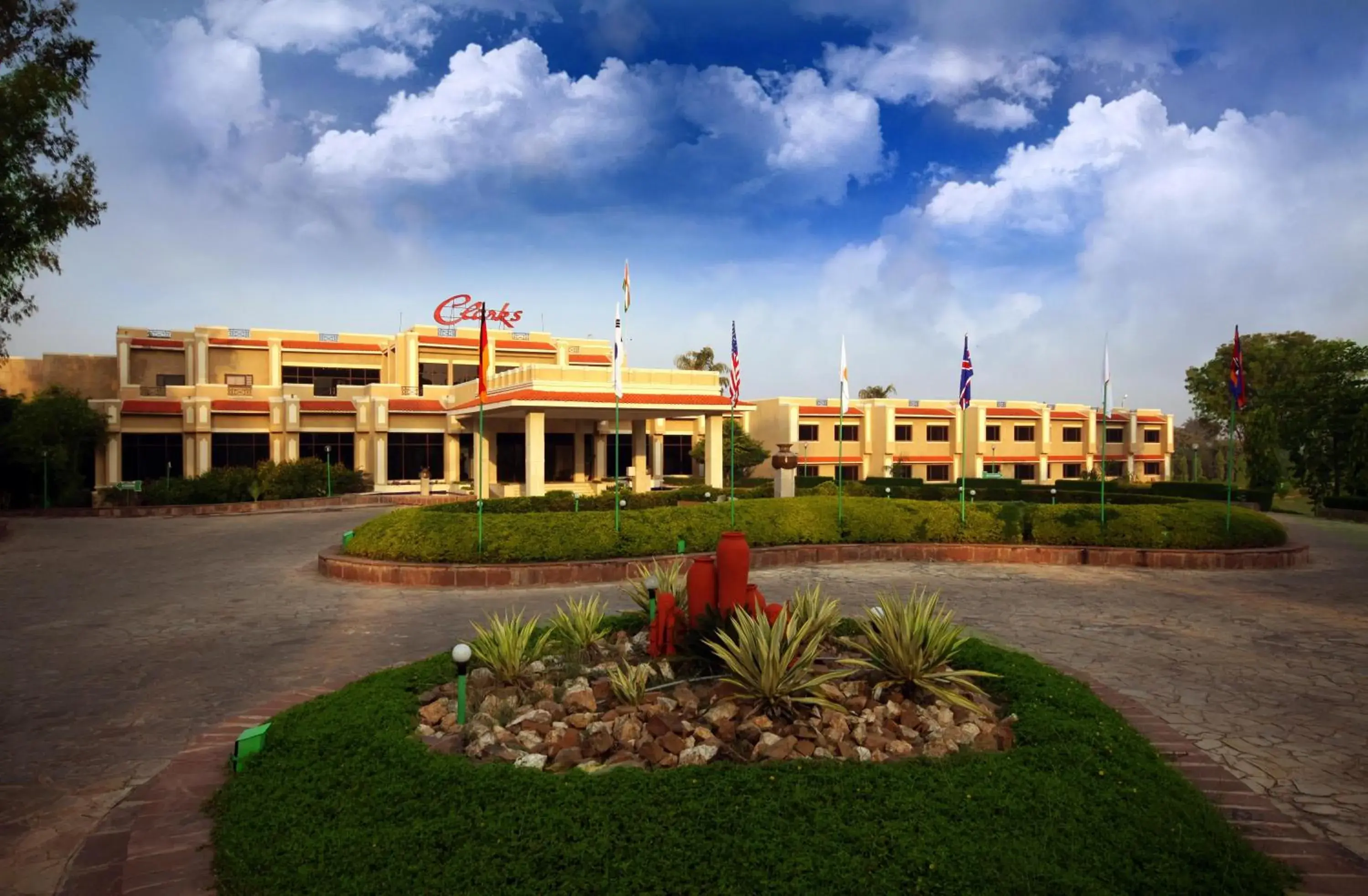 Facade/entrance in Clarks Khajuraho Facade/entrance in Clarks Khajuraho