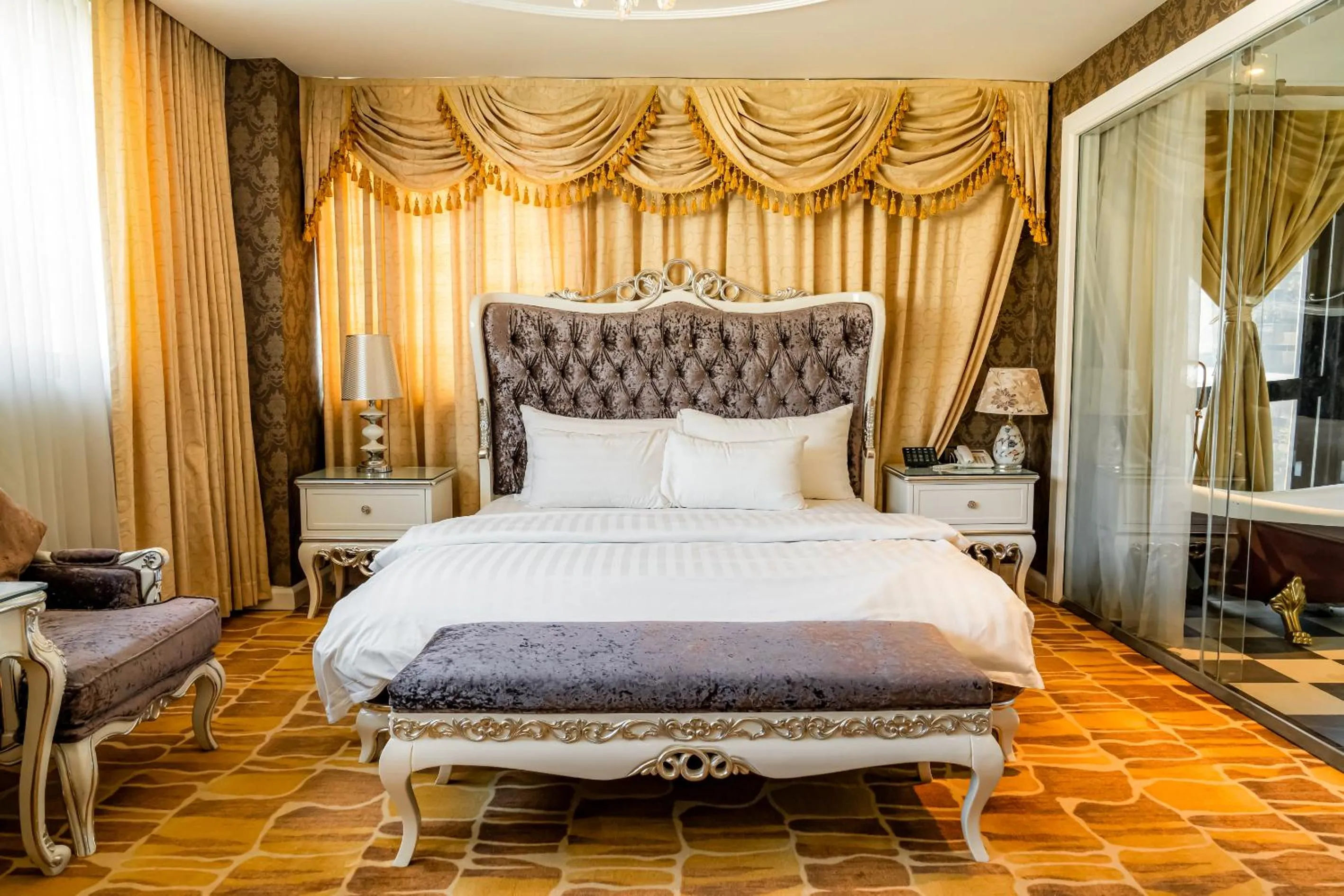 Bed in Hoang Trieu Hotel