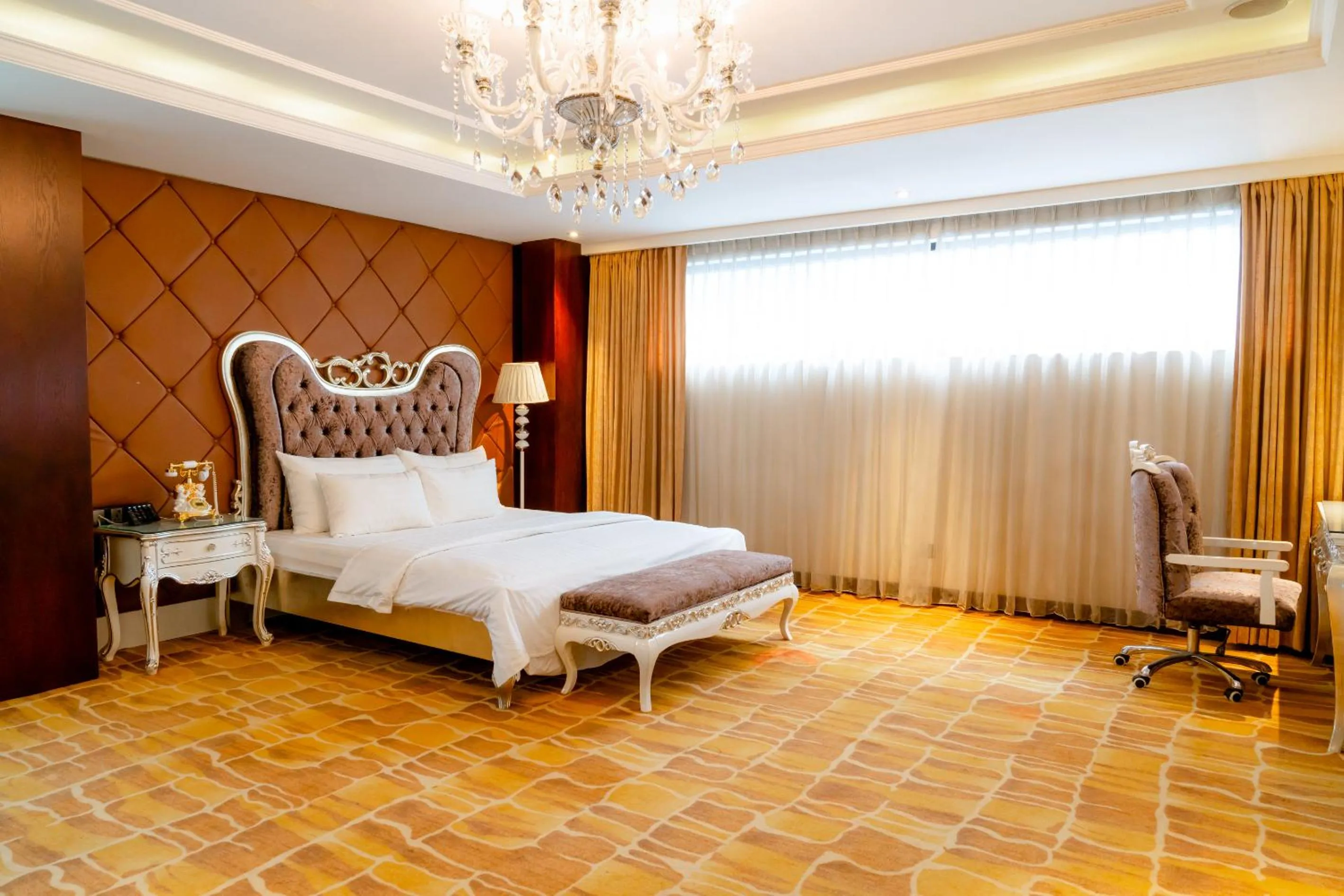 Bed in Hoang Trieu Hotel