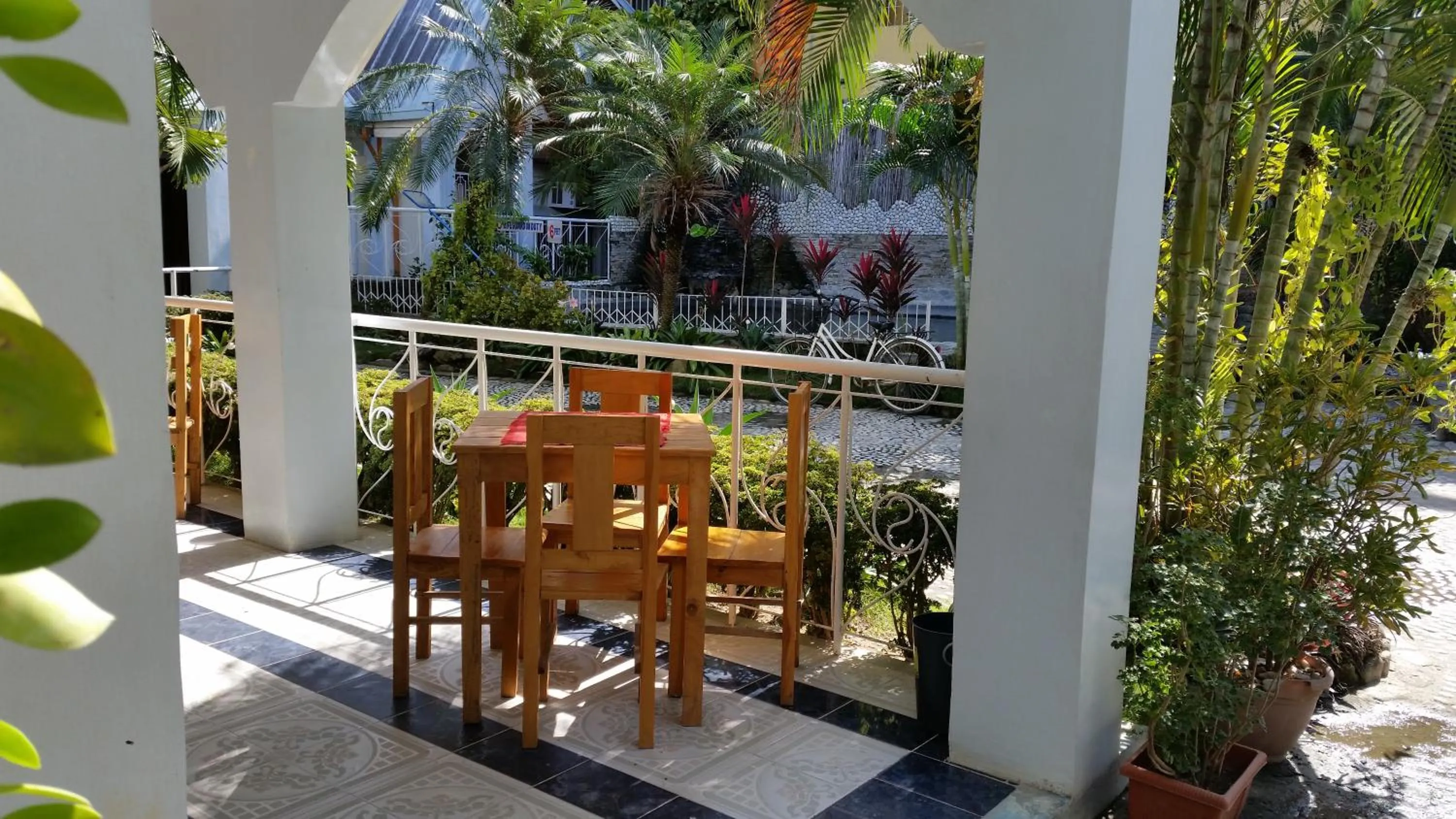 Patio in Simons Heritage Resort Puerto Galera