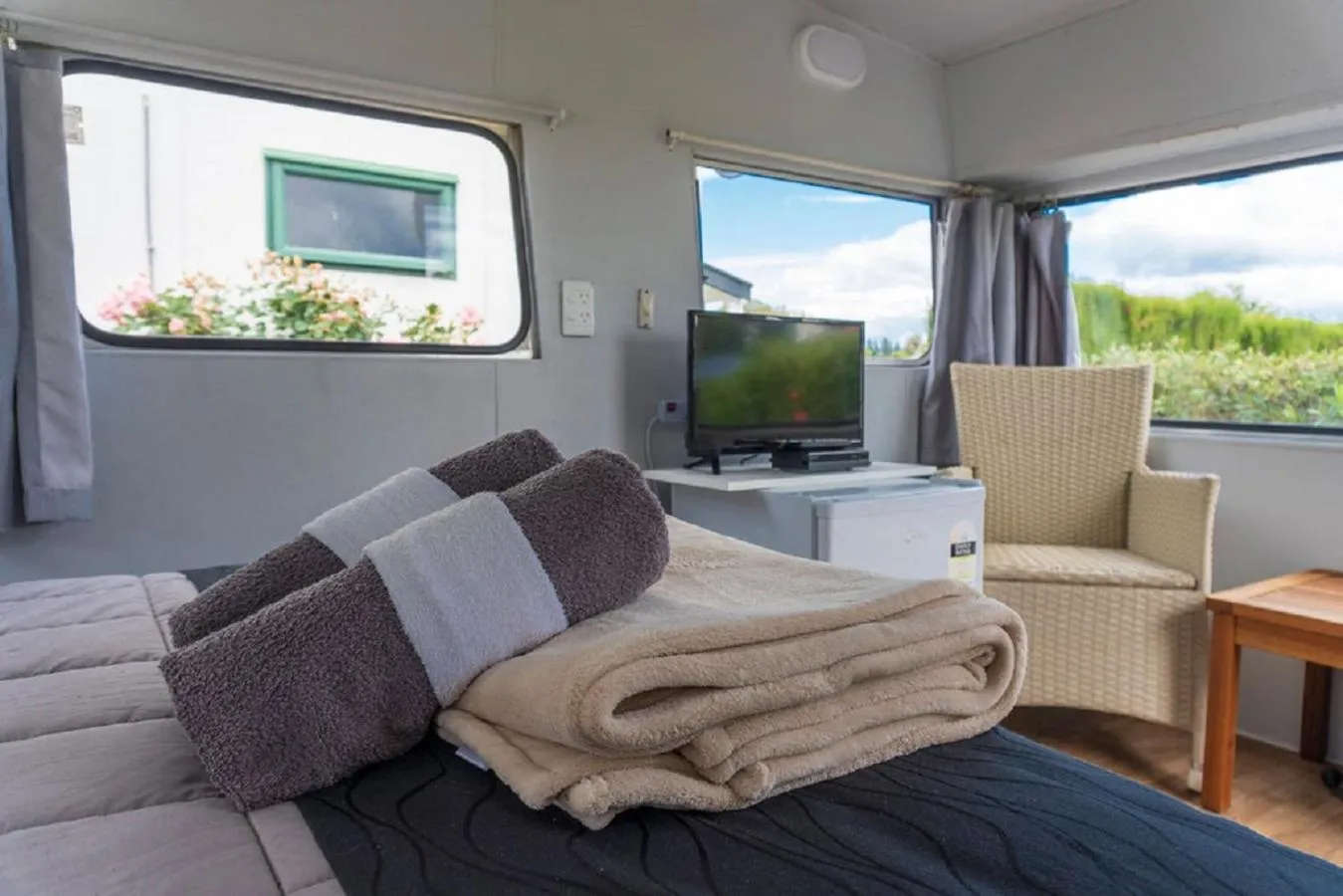 Property building in Leithfield Beach Holiday Park