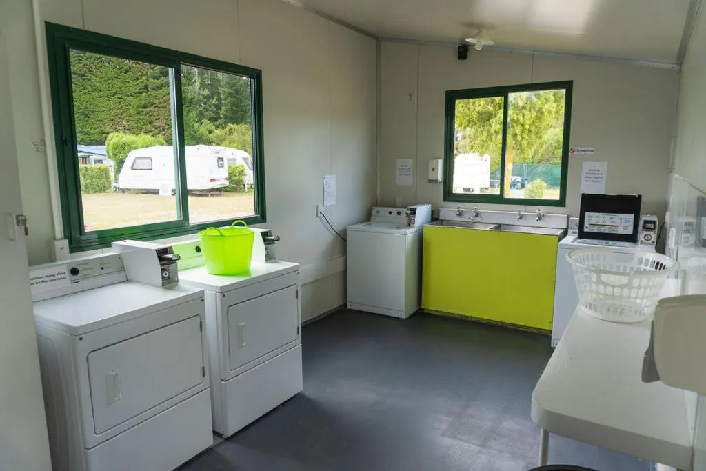 laundry in Leithfield Beach Holiday Park