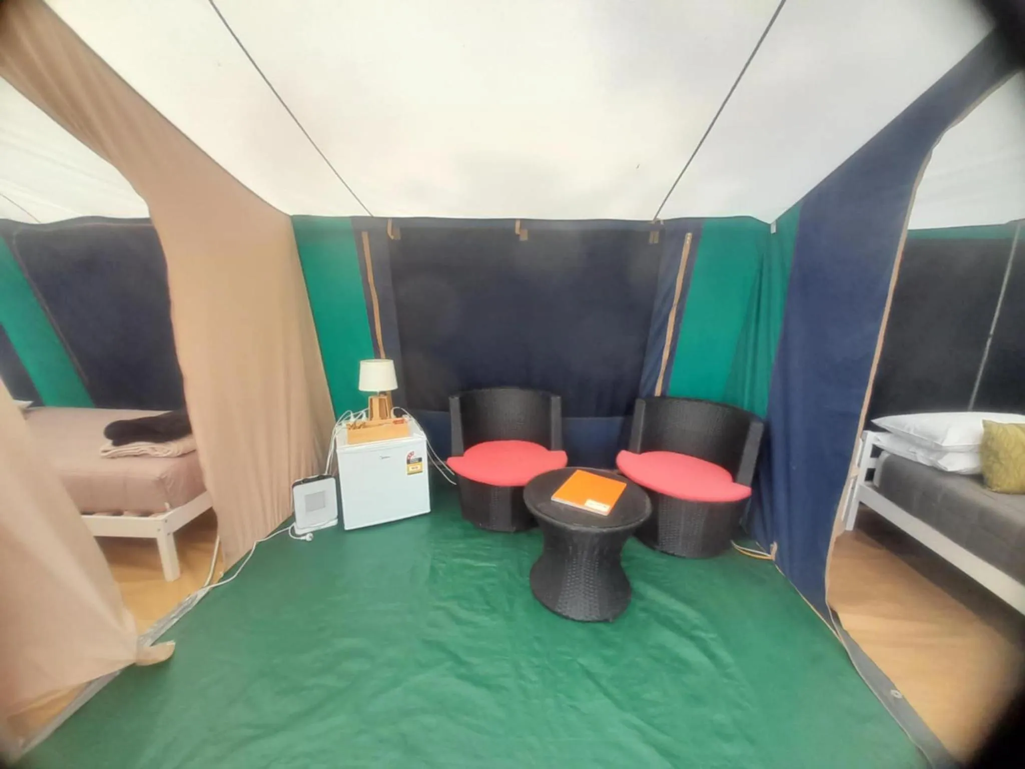 Bed in Leithfield Beach Holiday Park