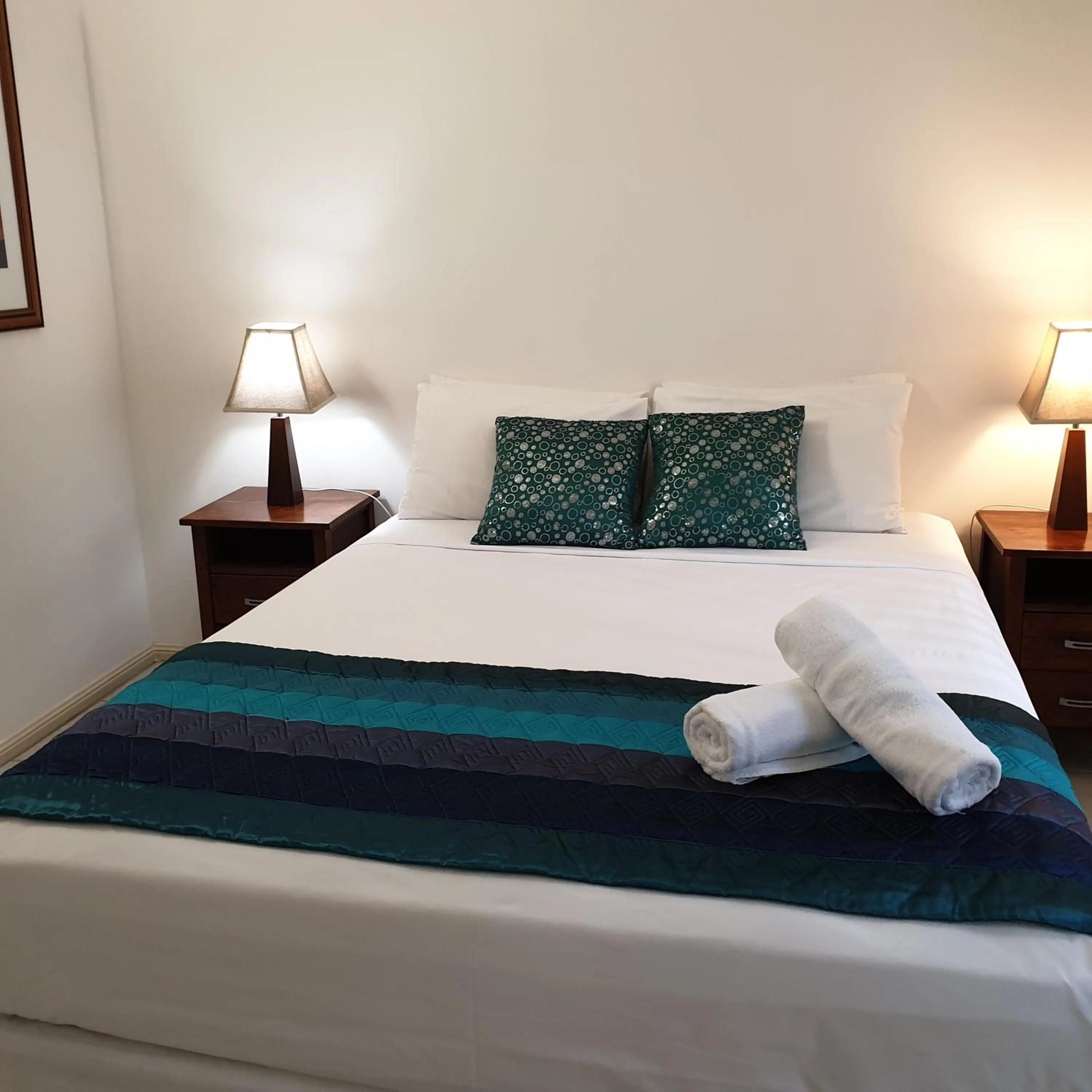 Bed in Nautilus Holiday Apartments