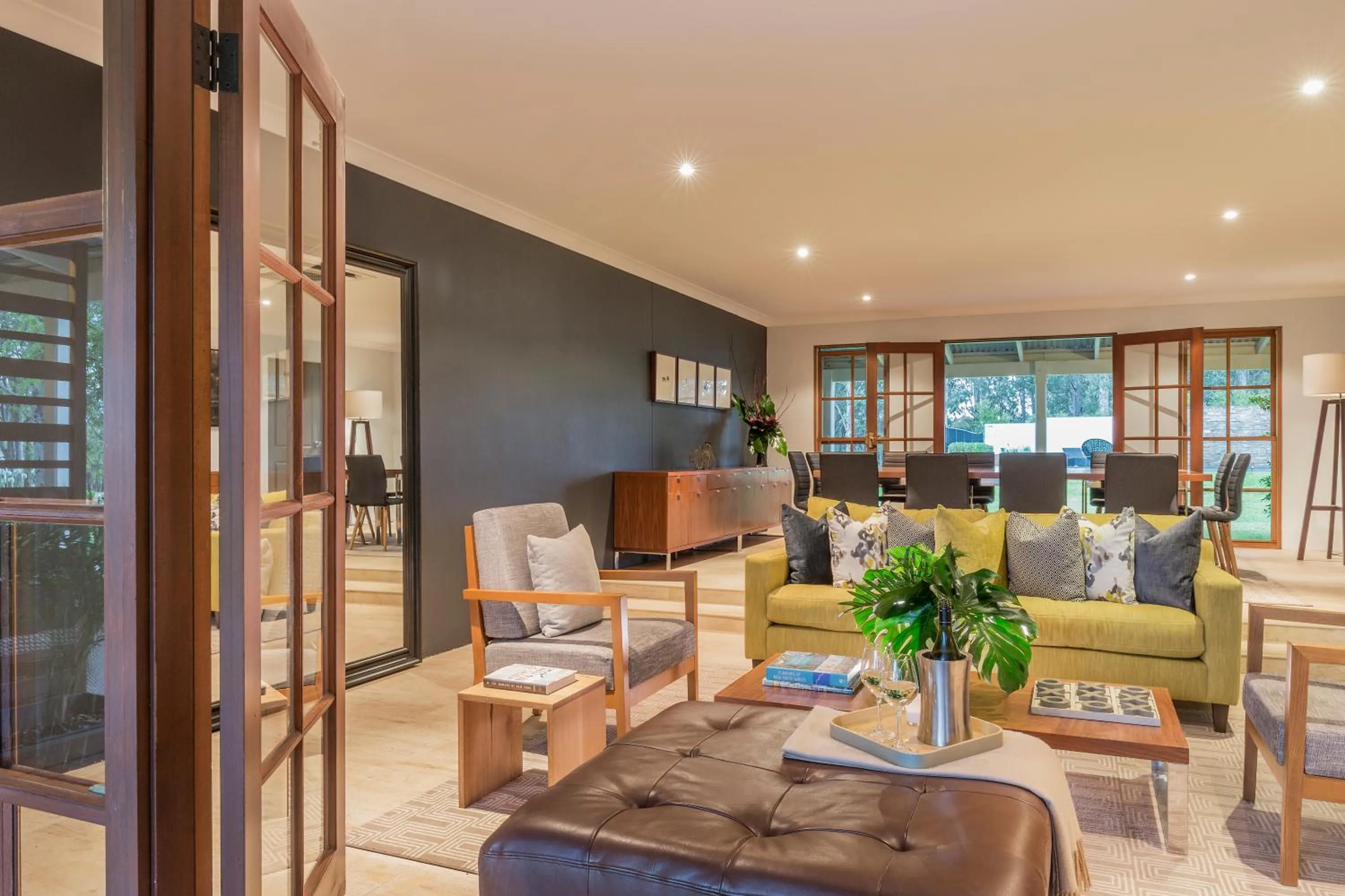 Communal lounge/ TV room in Spicers Vineyards Estate