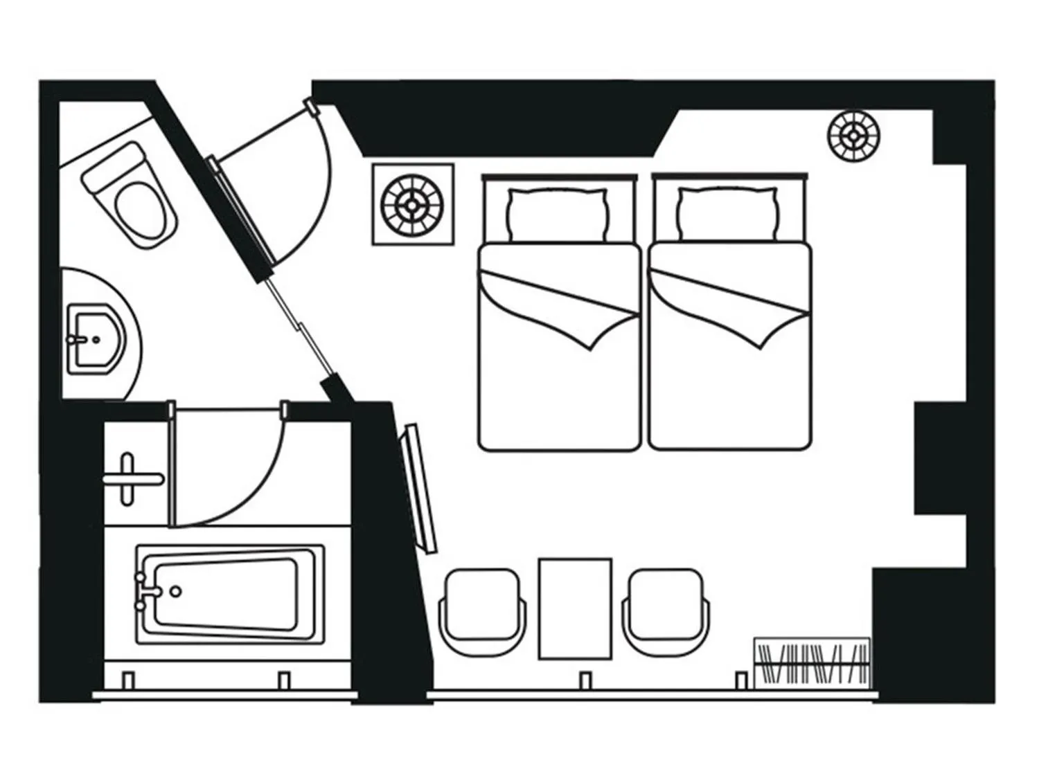 Photo of the whole room in Citadines Central Shinjuku Tokyo
