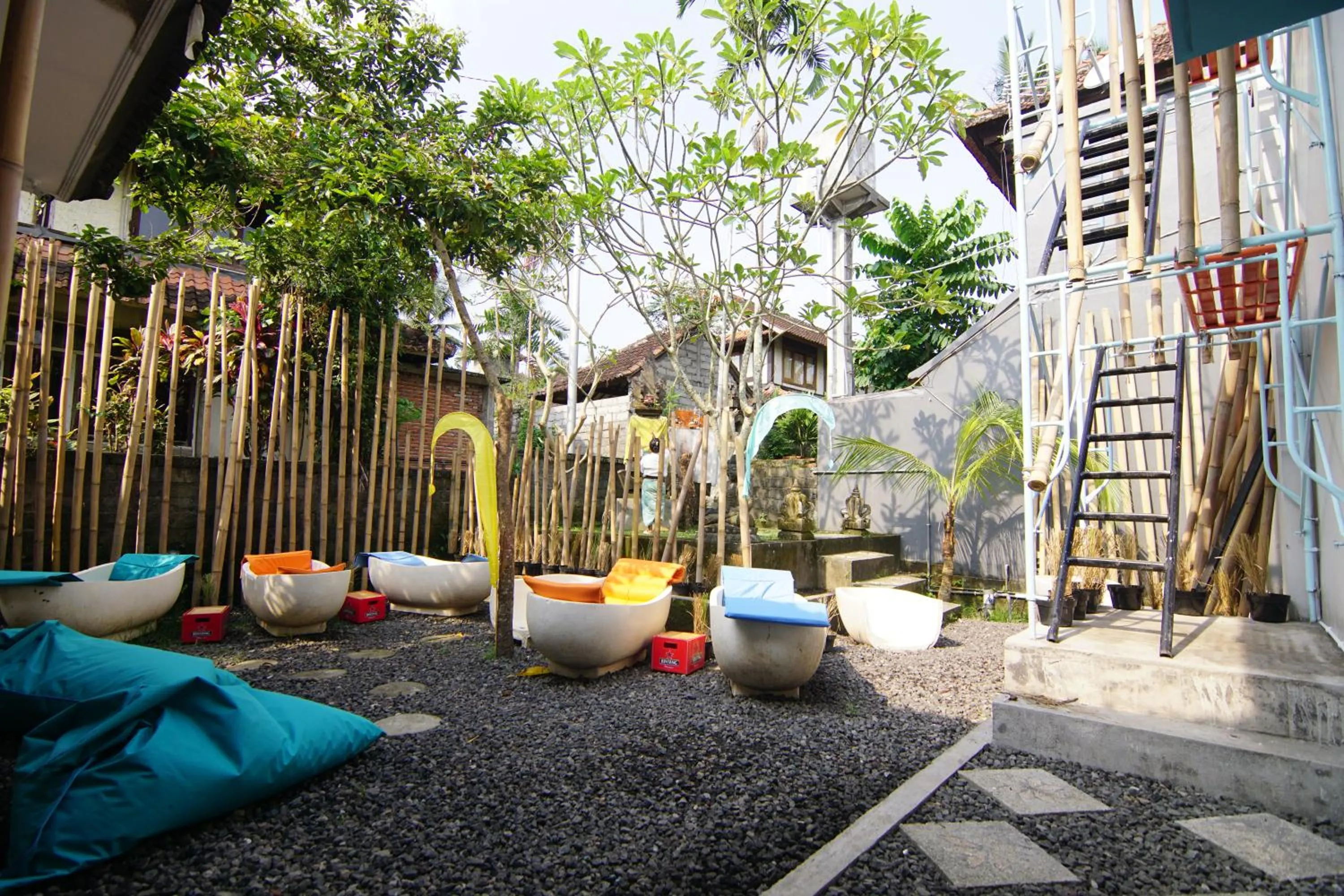 Garden view in NamaStay