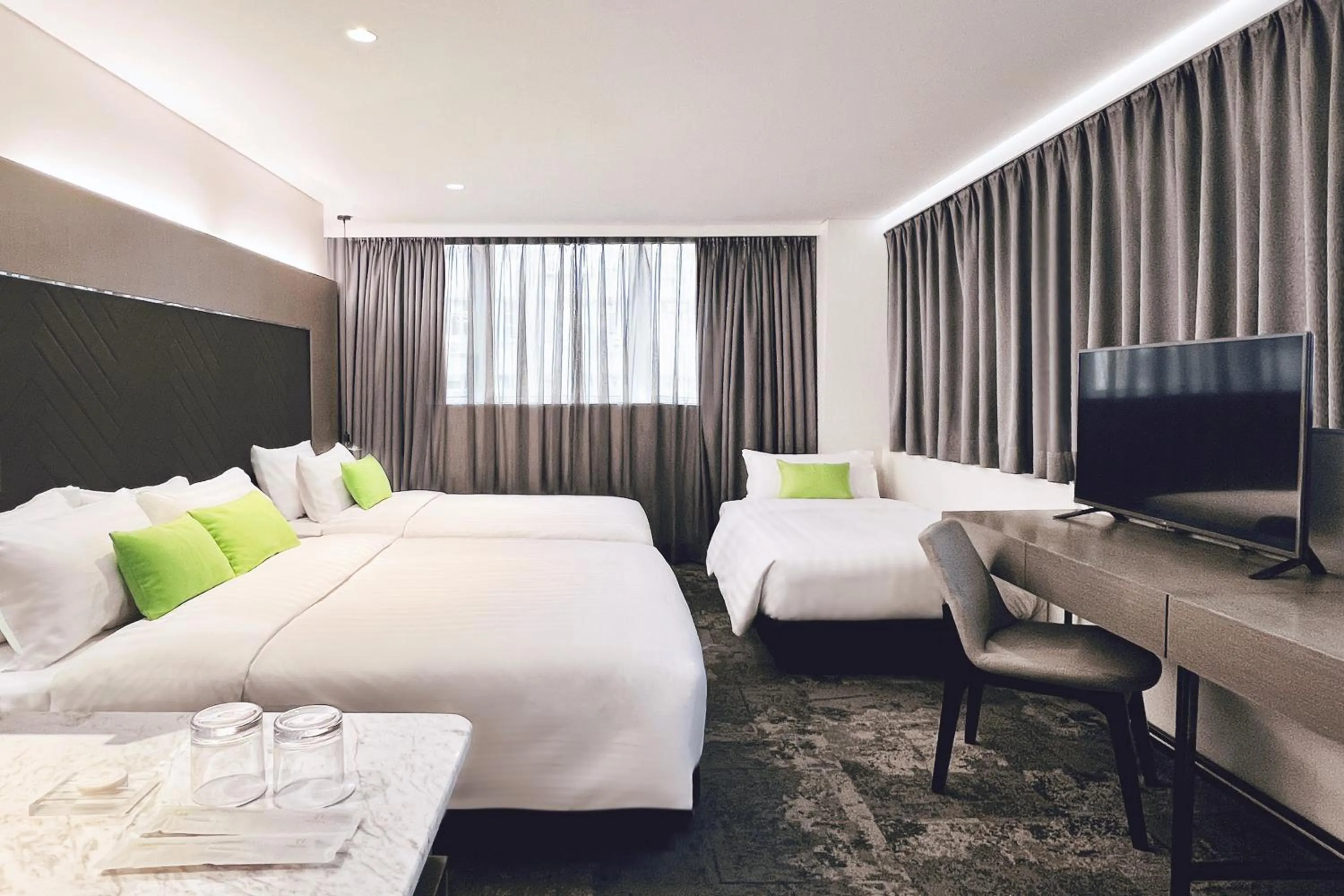 Bed in Hotel Ease Tsuen Wan