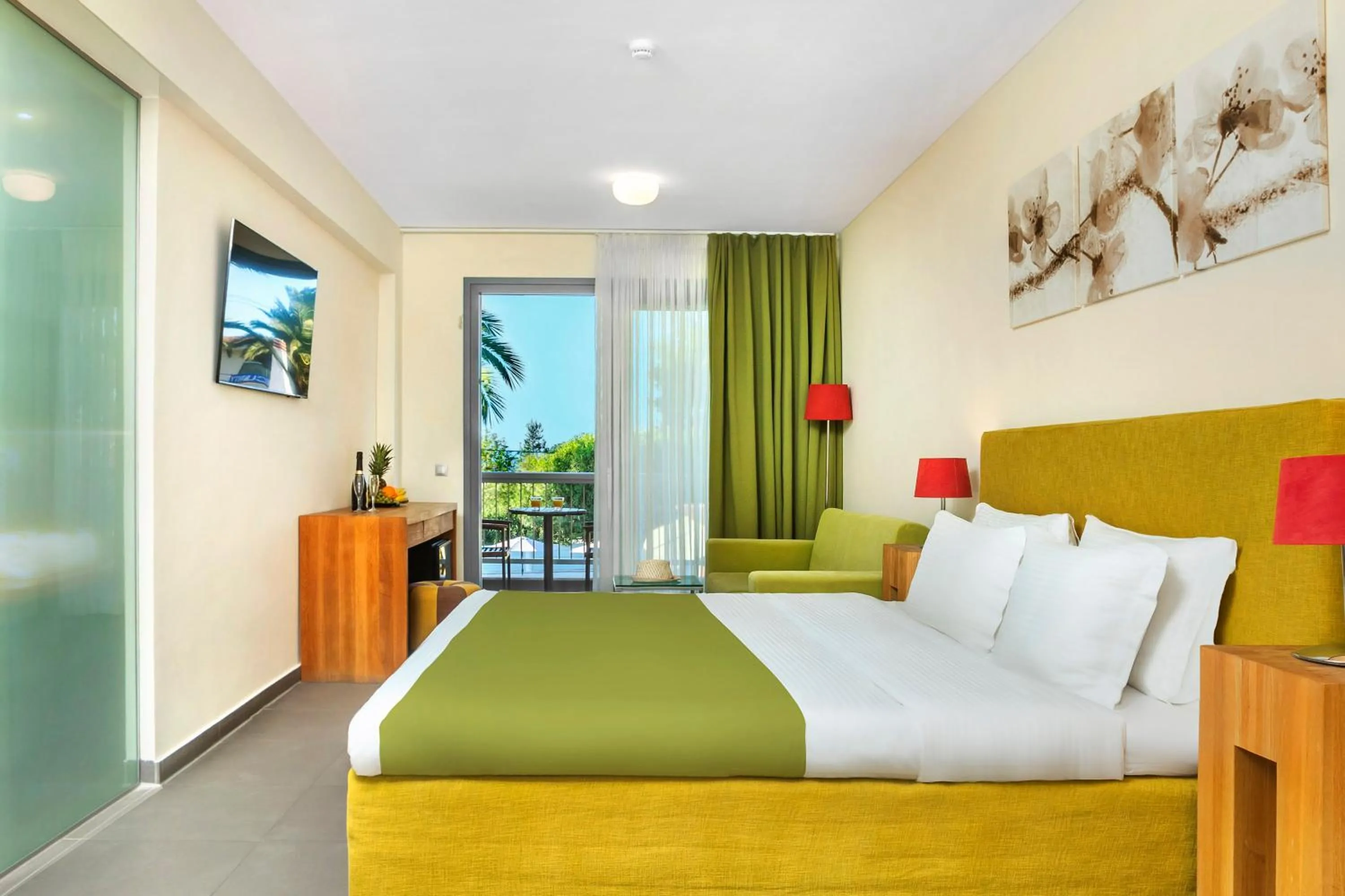 Photo of the whole room, Bed in Hotel Hanioti Village Spa