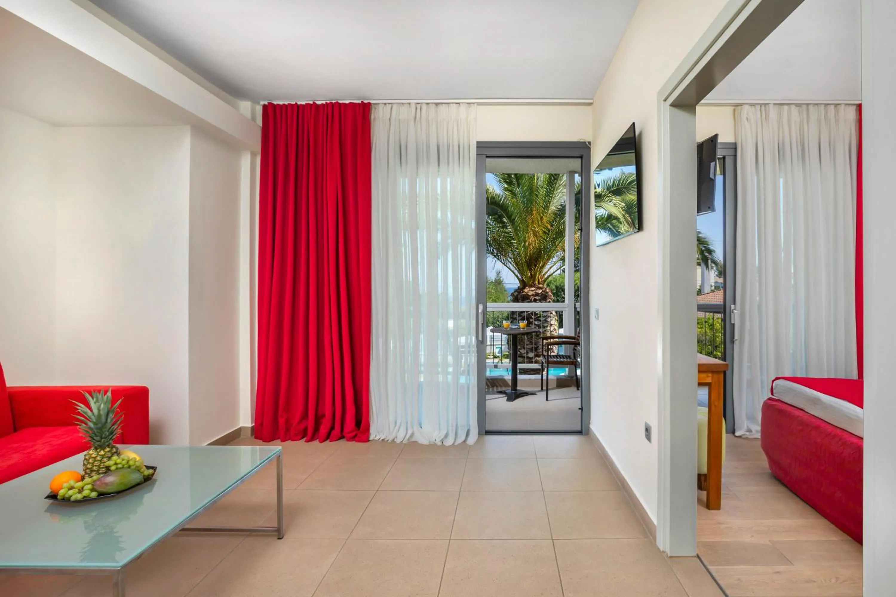 Photo of the whole room, Bed in Hotel Hanioti Village Spa