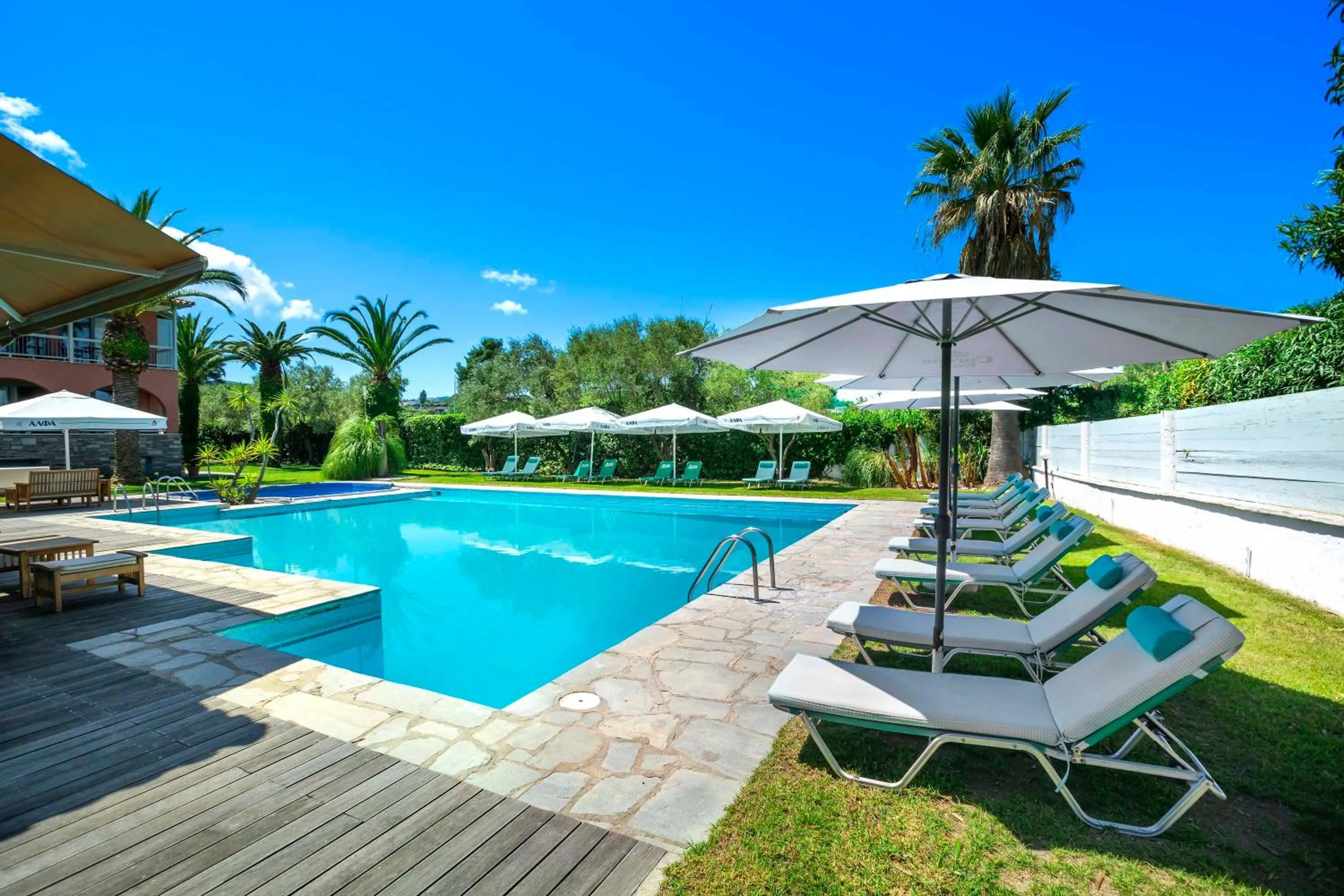 Swimming pool in Hotel Hanioti Village Spa