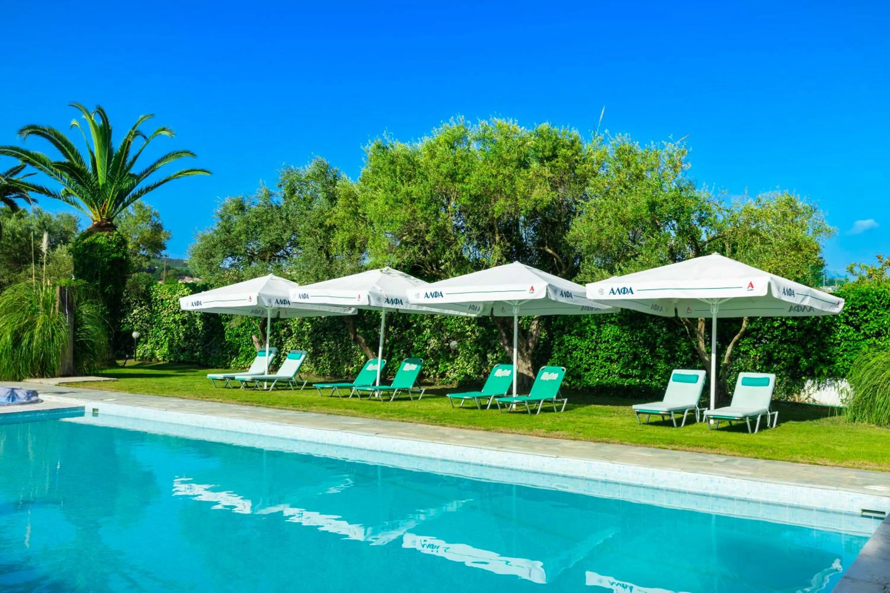 Swimming pool in Hotel Hanioti Village Spa