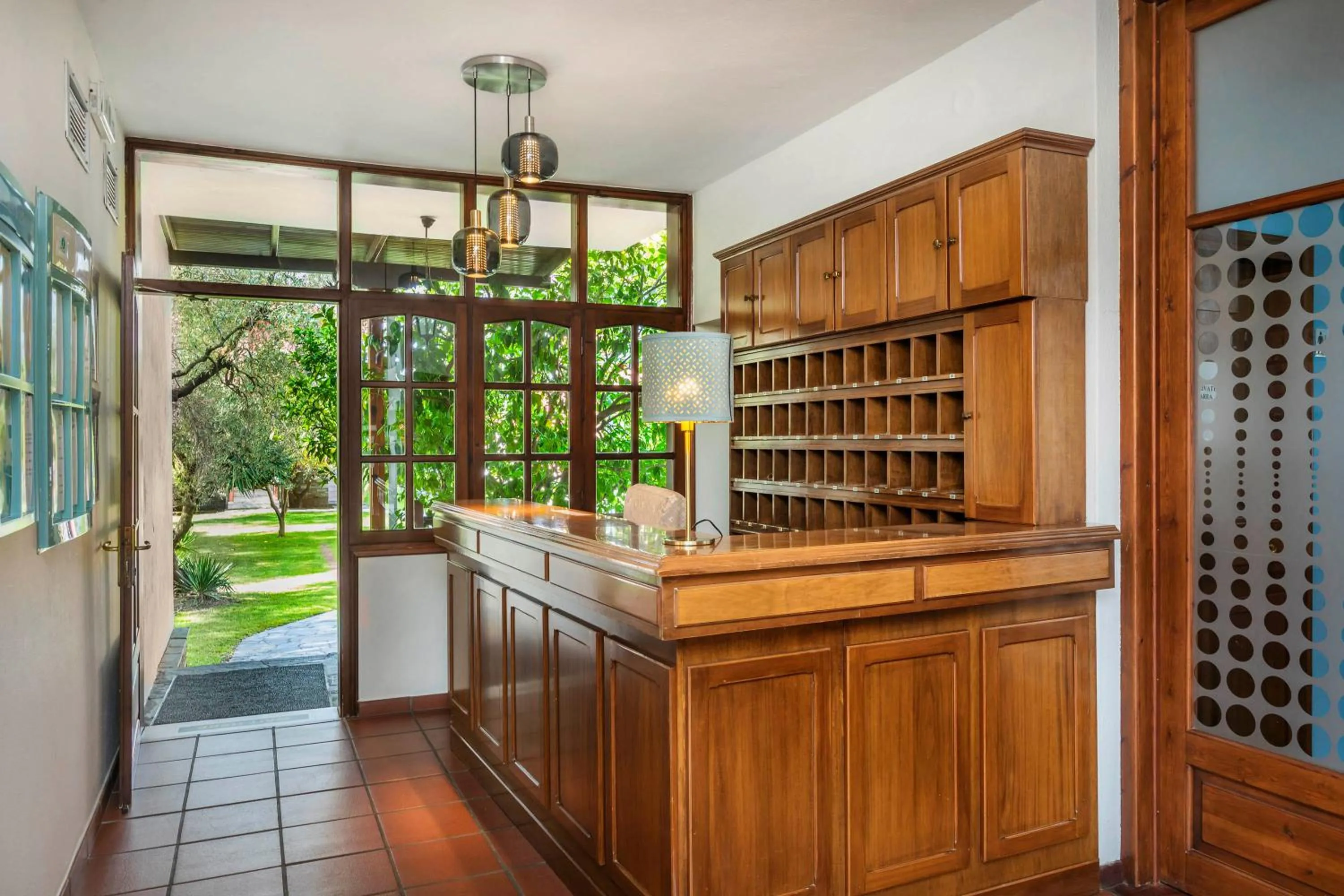 Lobby or reception in Hotel Hanioti Village Spa