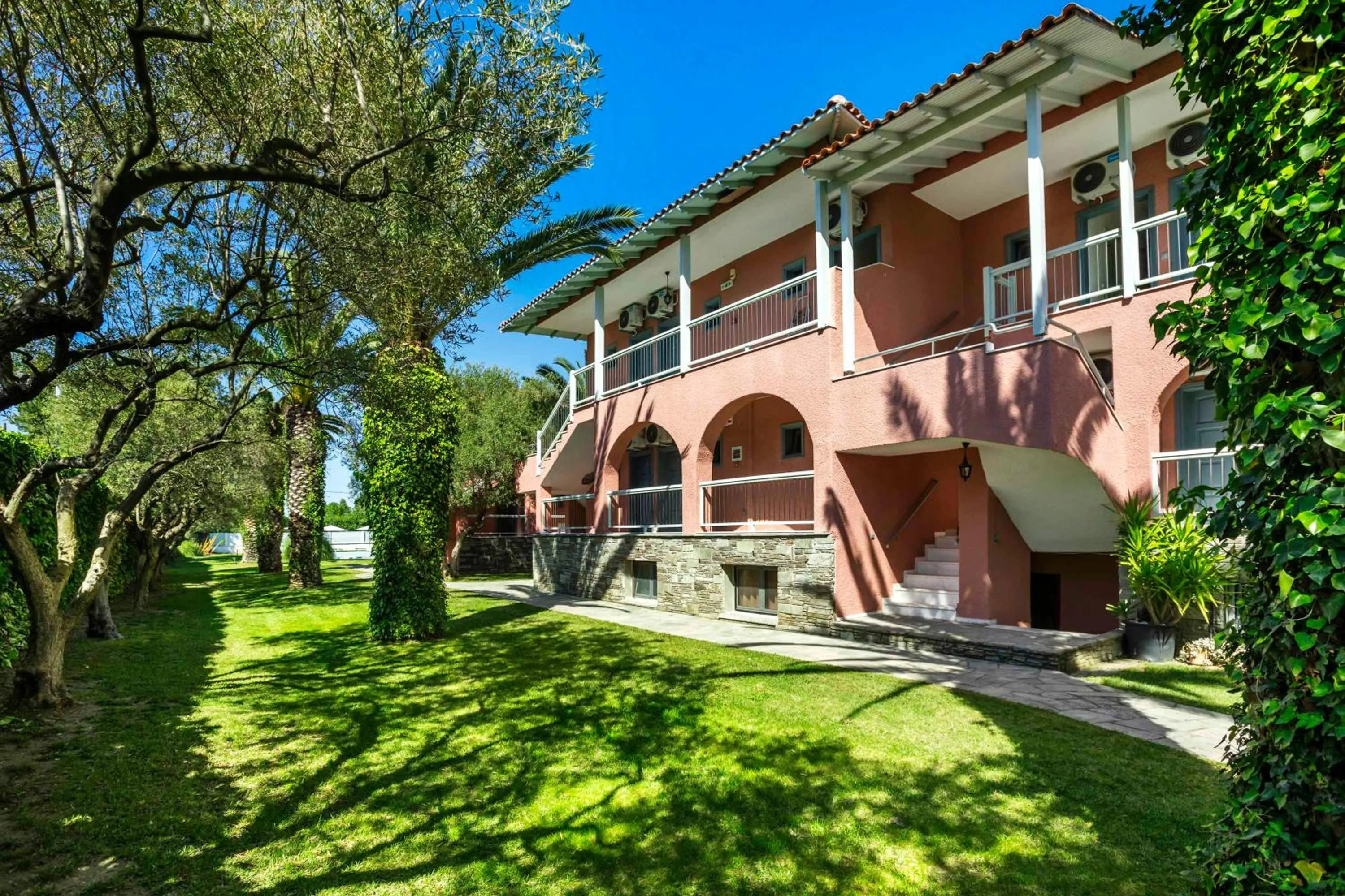 Property building in Hotel Hanioti Village Spa