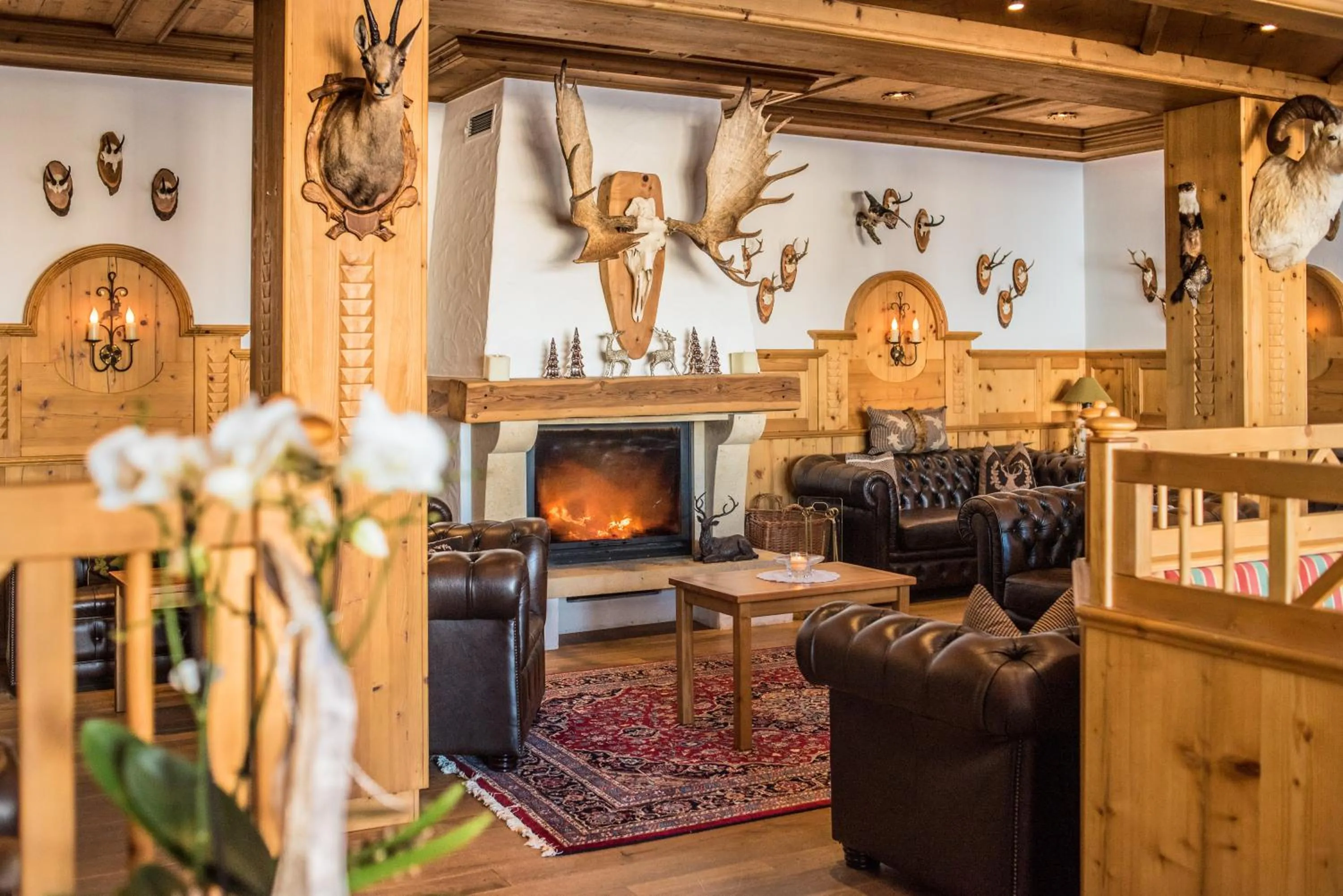 Lobby or reception in Hotel Almschlössl & Schrotteralm