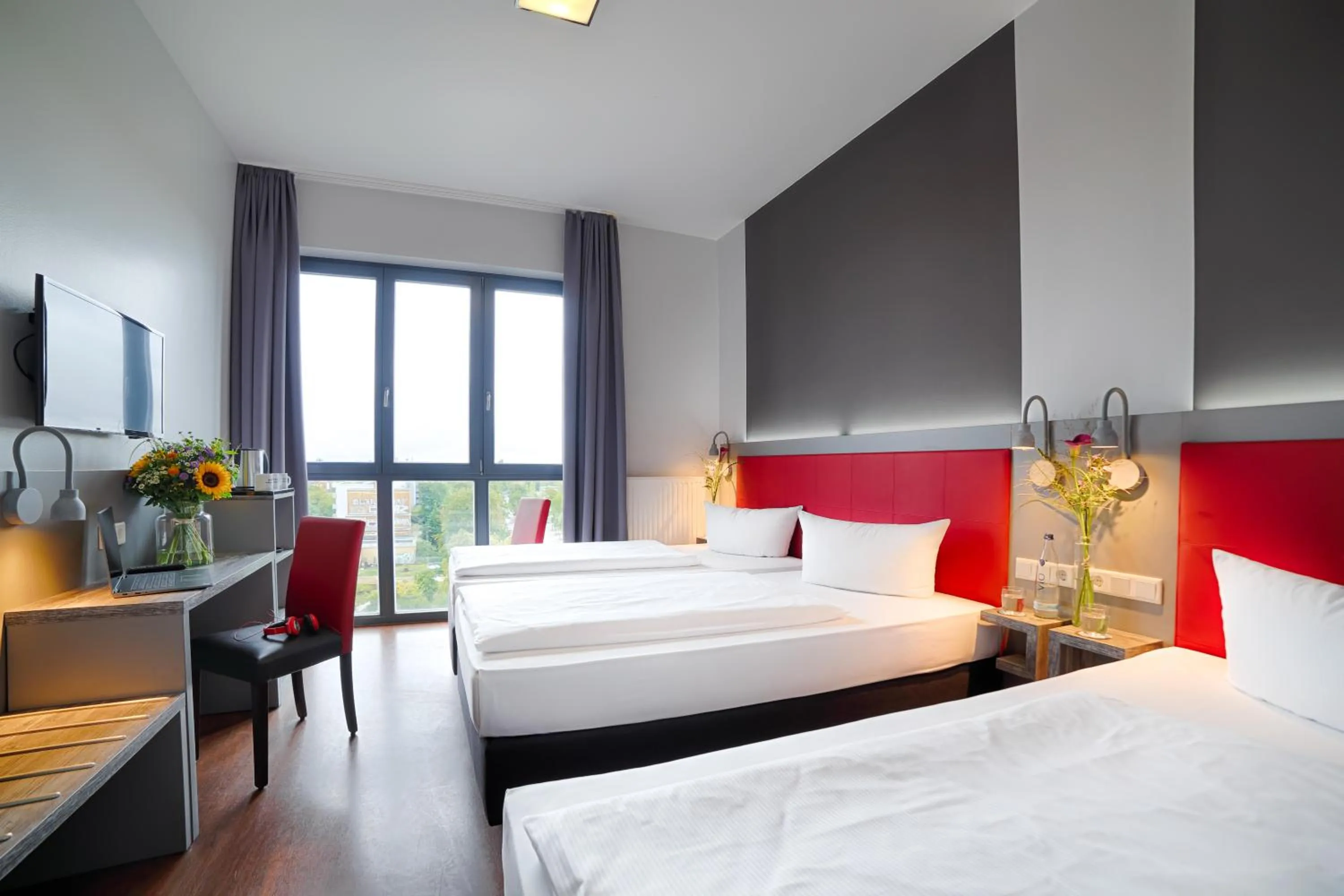 Photo of the whole room, Bed in H+ Hotel 4Youth