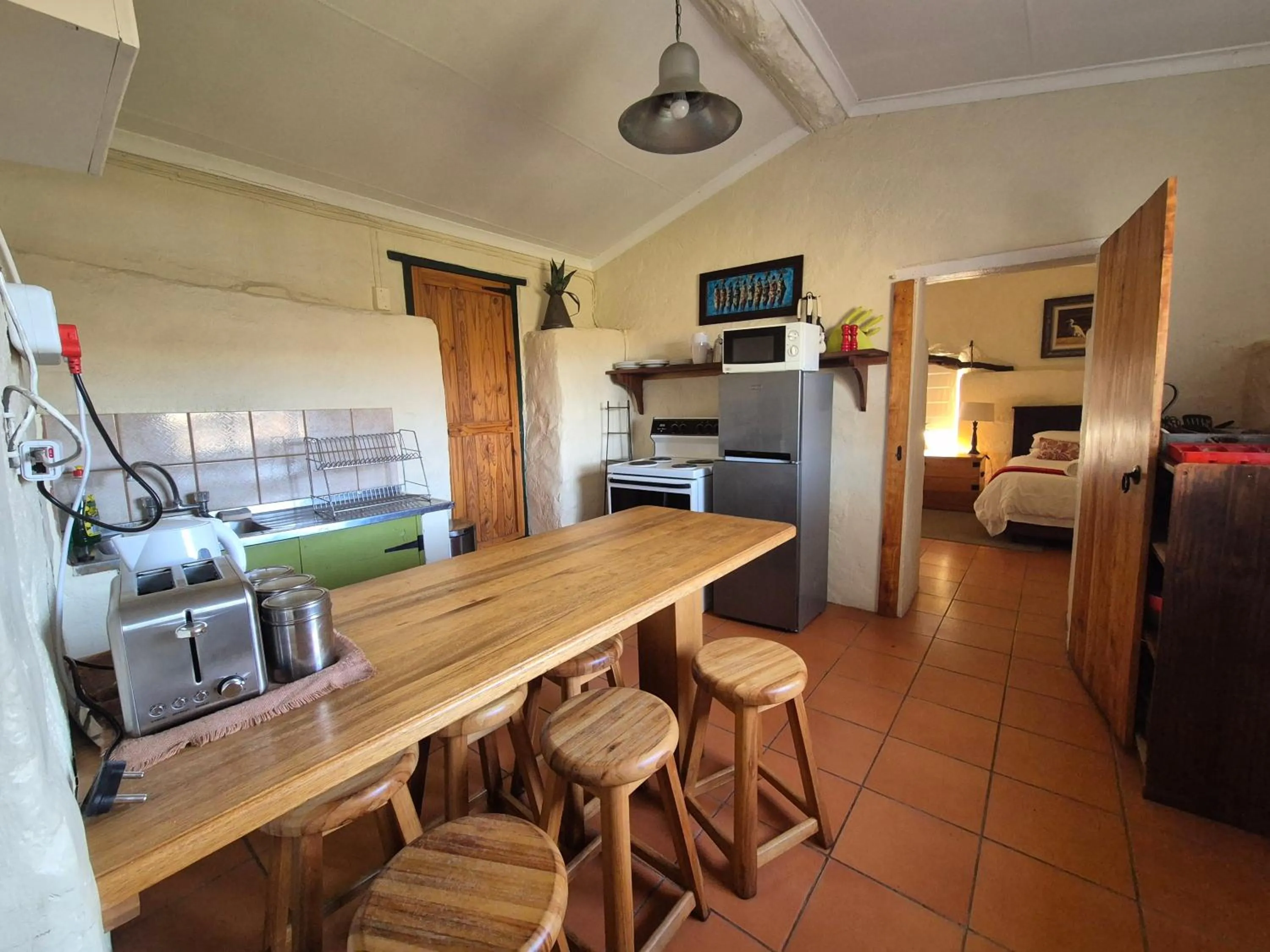 Kitchen or kitchenette in Ganora Guest Farm, Camping and Excursions
