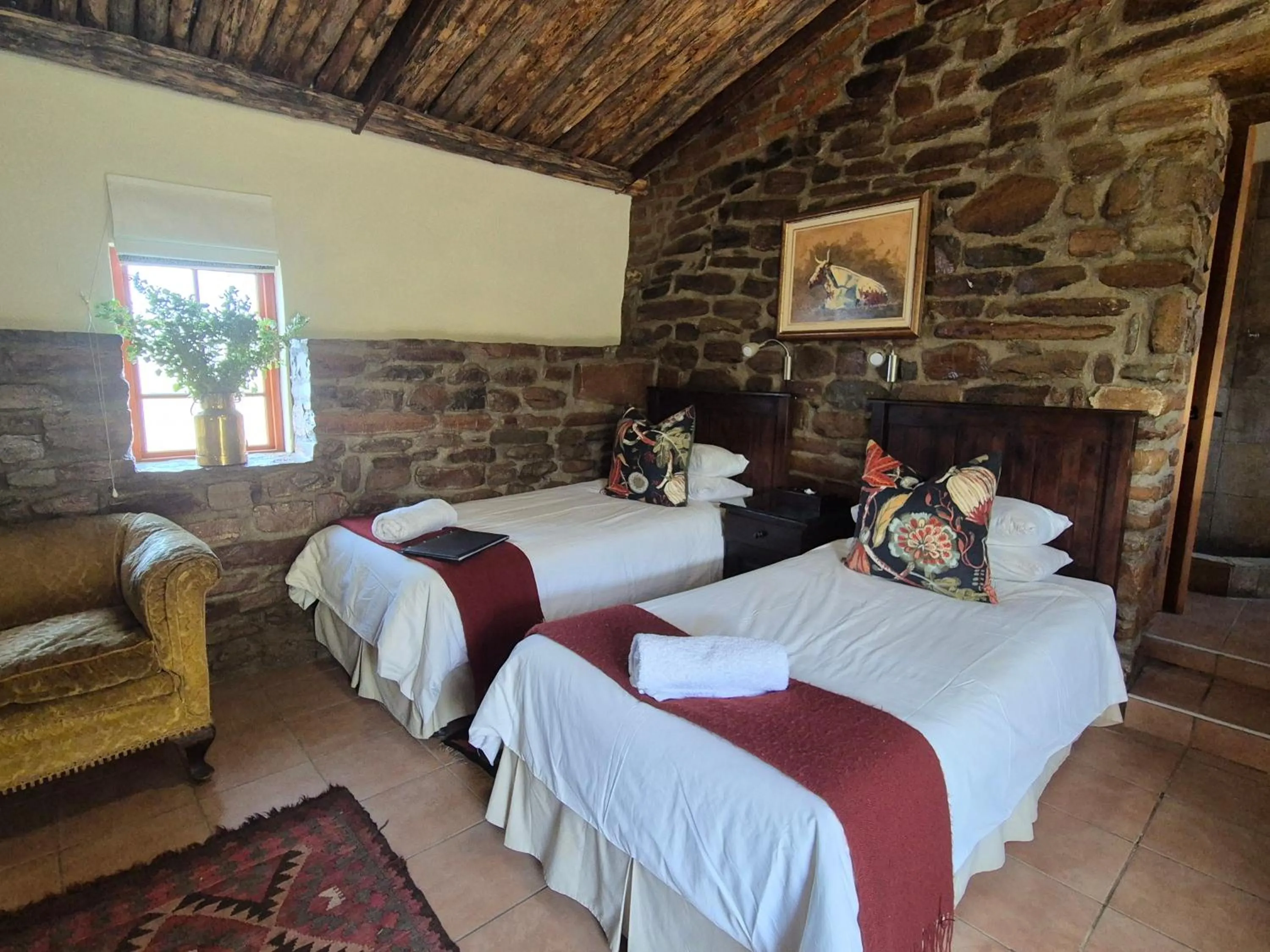 Bed in Ganora Guest Farm, Camping and Excursions