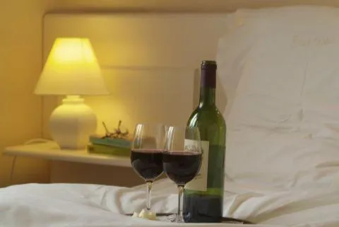 Bed in Hotel Internos