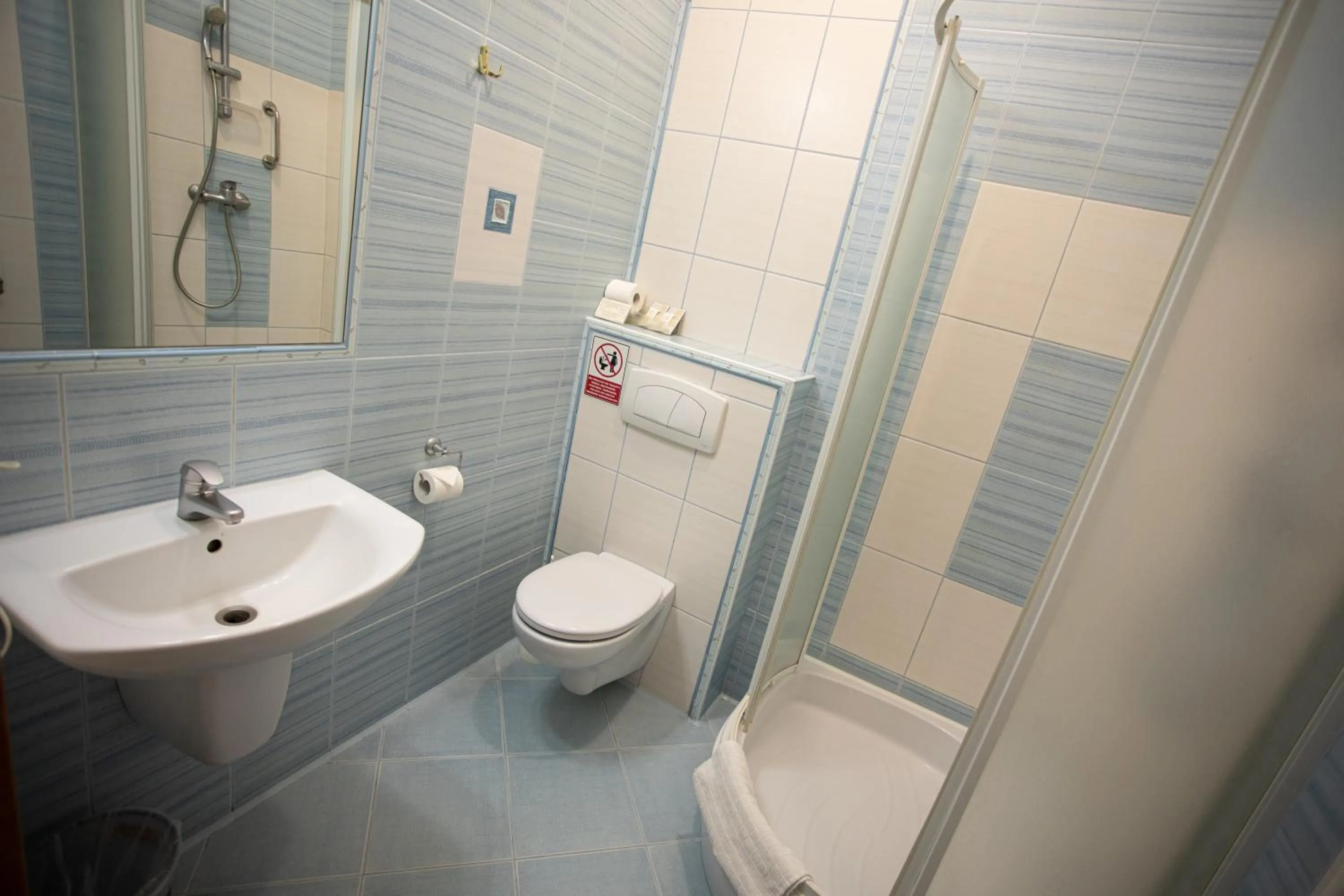 Shower in Hotel pod Wierzba