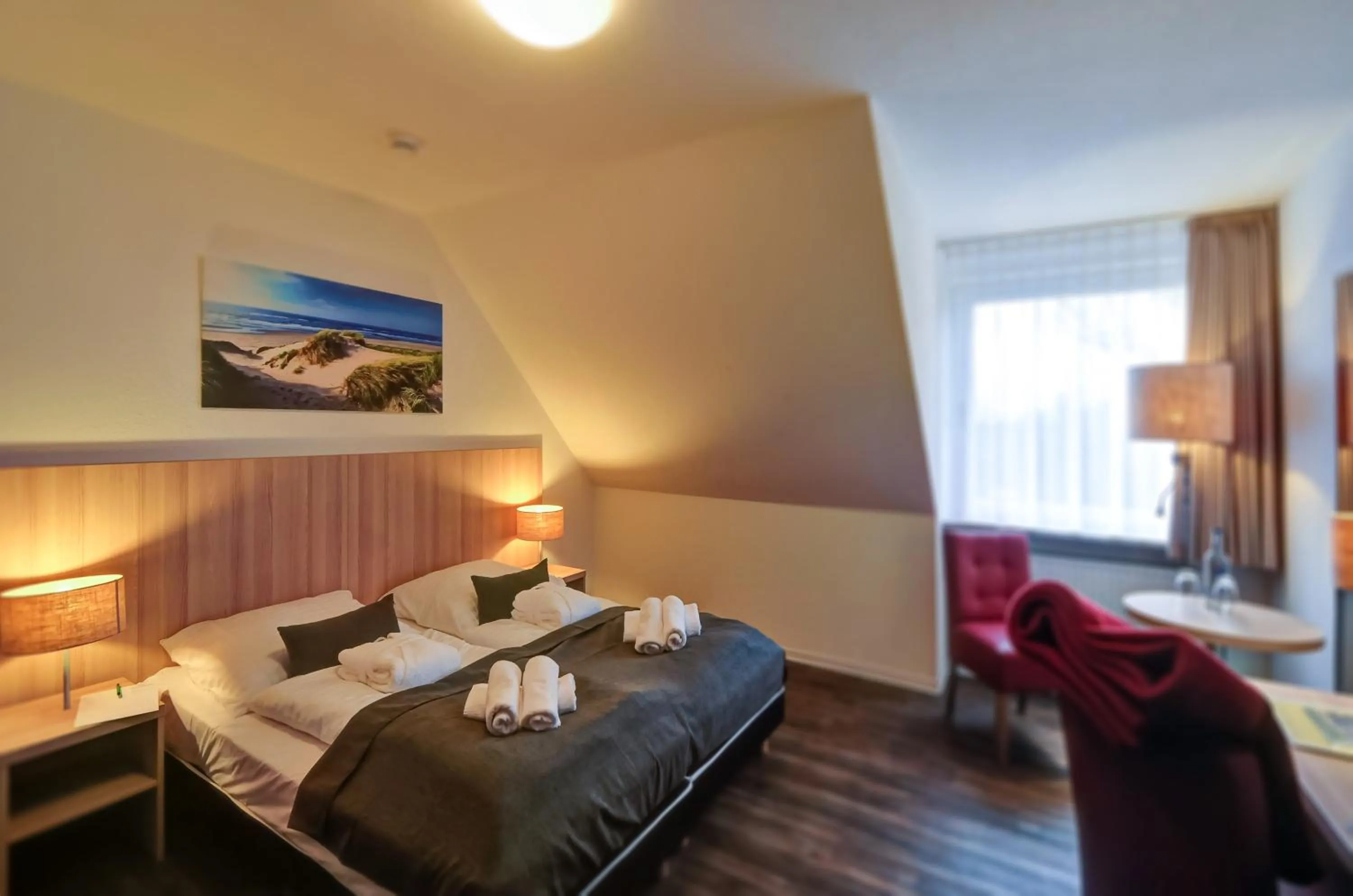 Bed in Hotel Sonneninsel Fehmarn